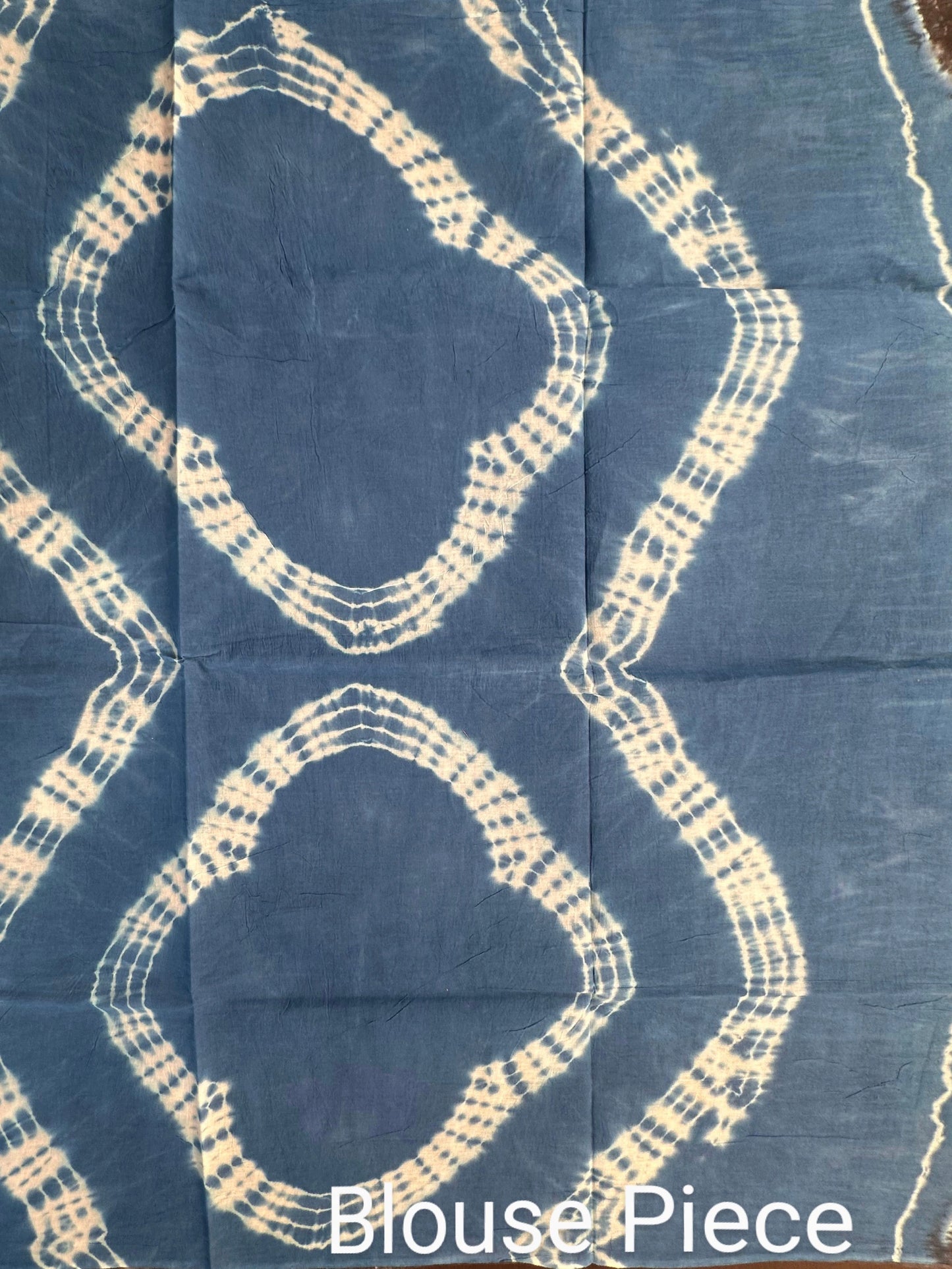 Blue-Black Batik Pure Cotton Saree