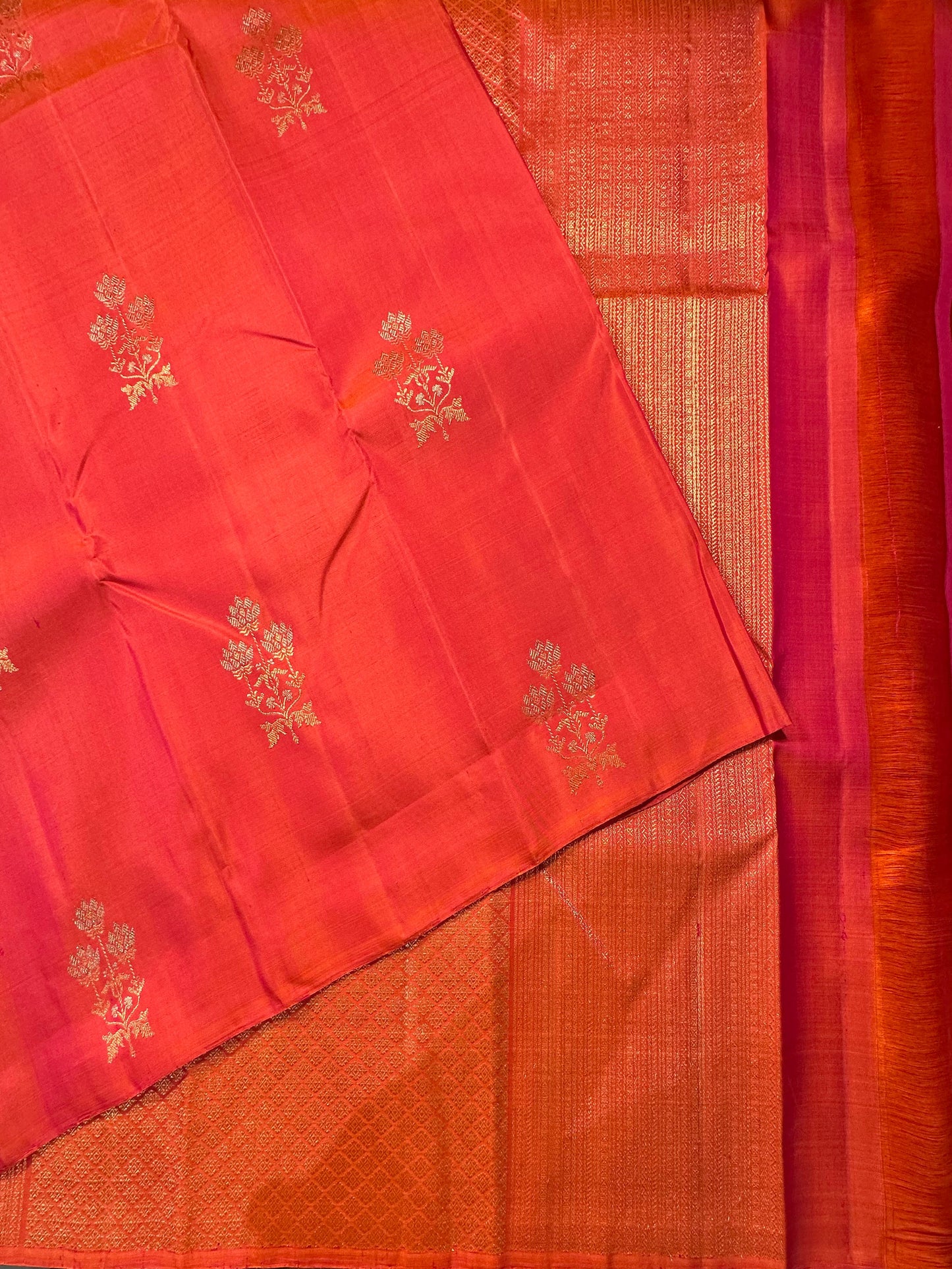 Pink Handloom Kanjivaram Pure Silk Saree
