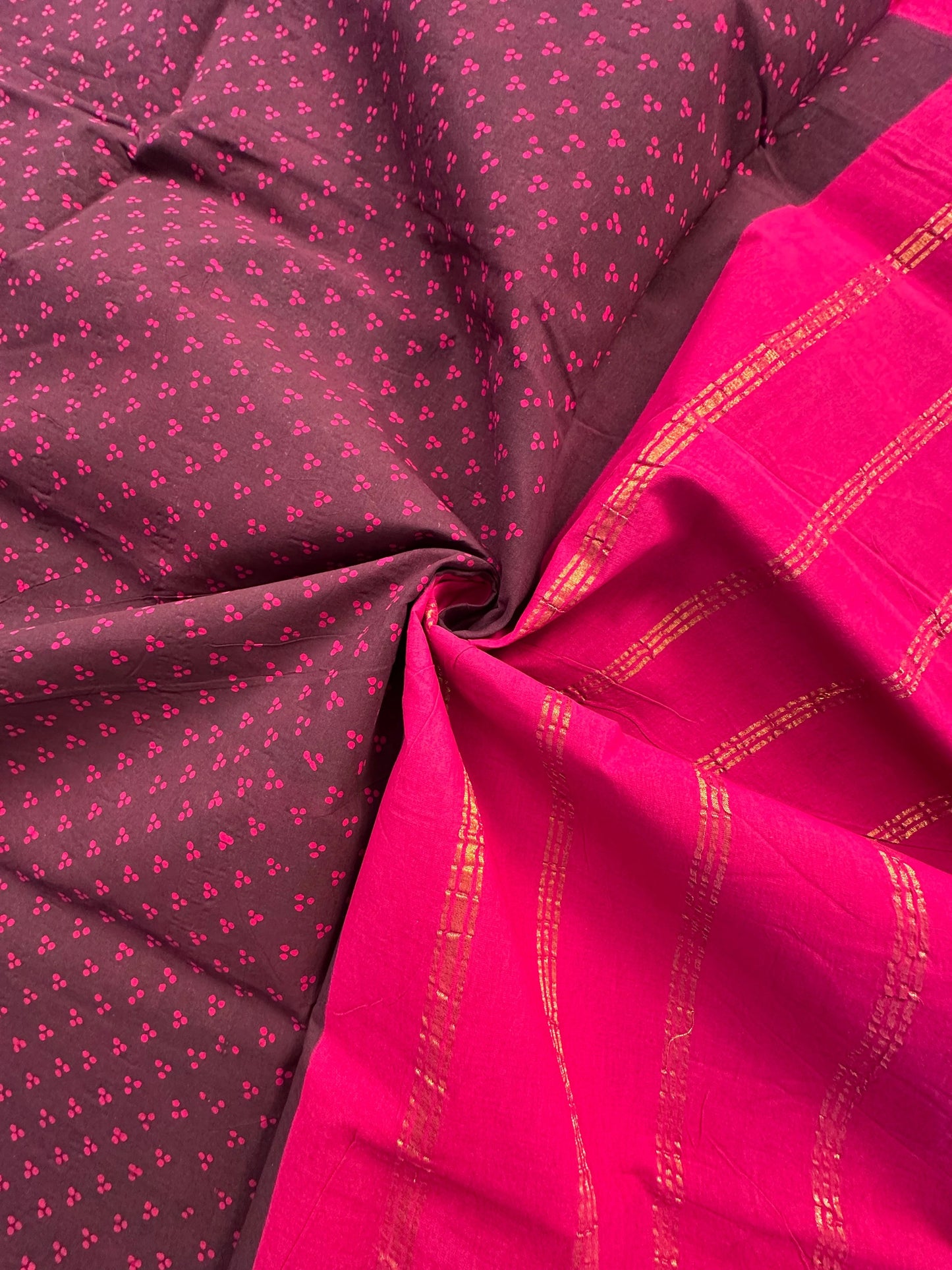 Wine-Rani Soongadi Cotton Saree