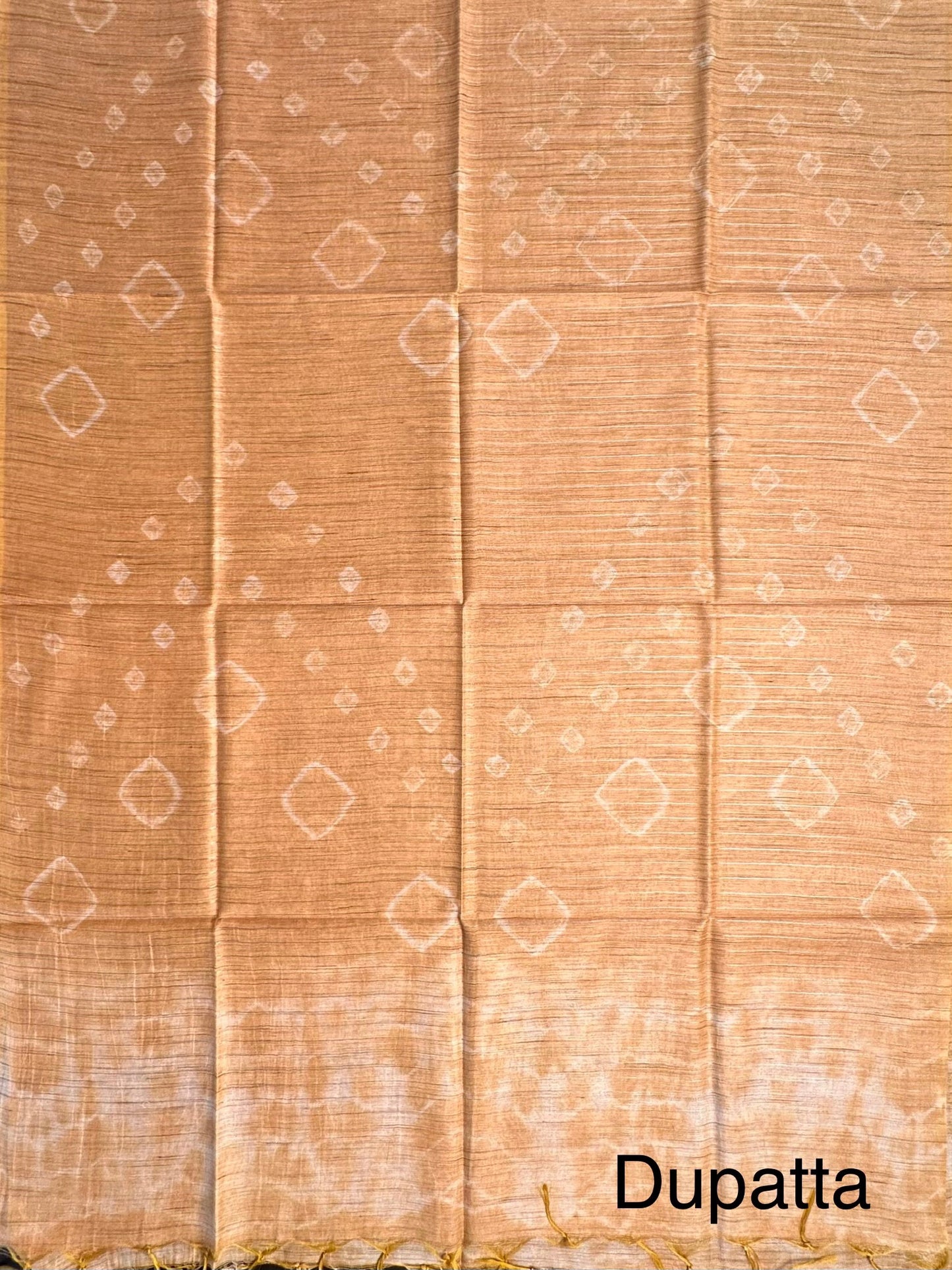 Mustard Kumari Art Cotton 3-Piece Suit