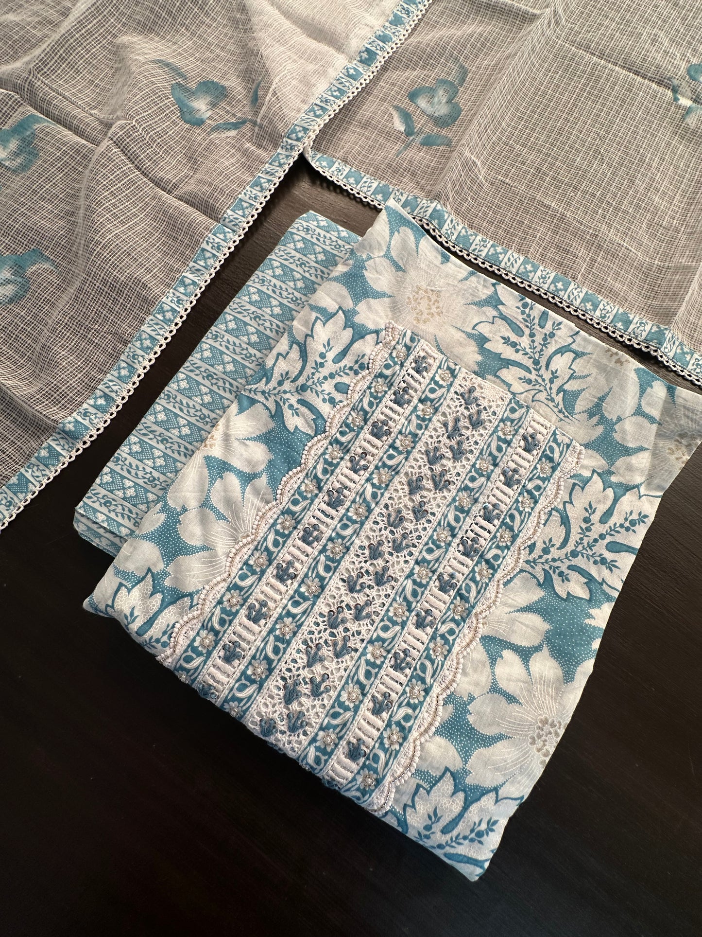 Jaipuri Cotton 3 -Piece Suit