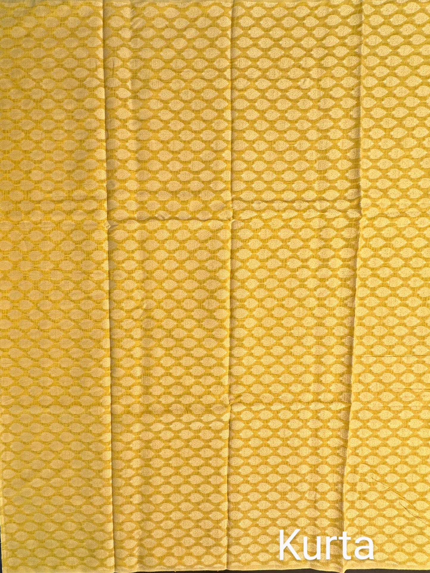 Yellow Jacquard Handloom Suit