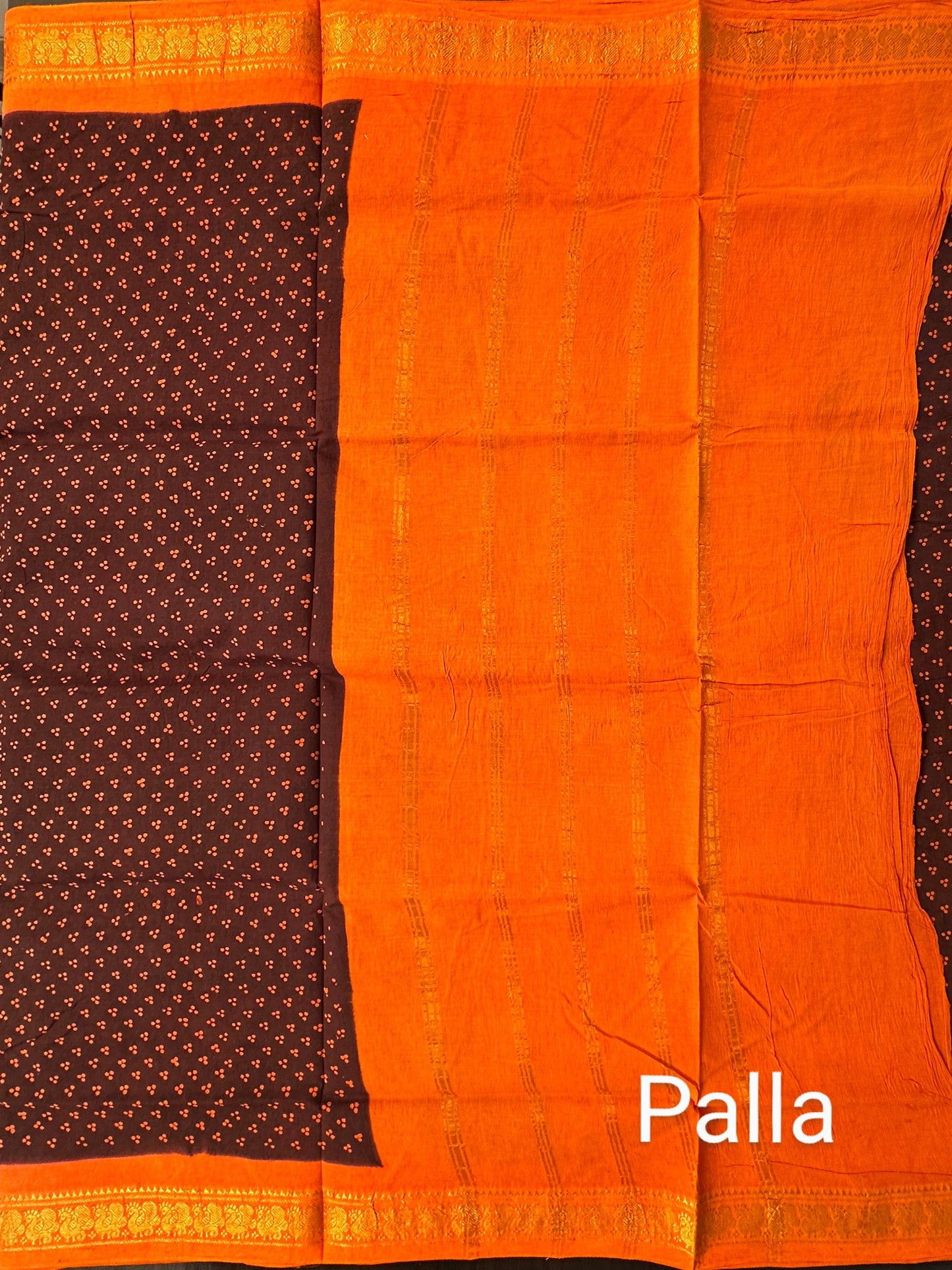Brown Soongadi Cotton Saree