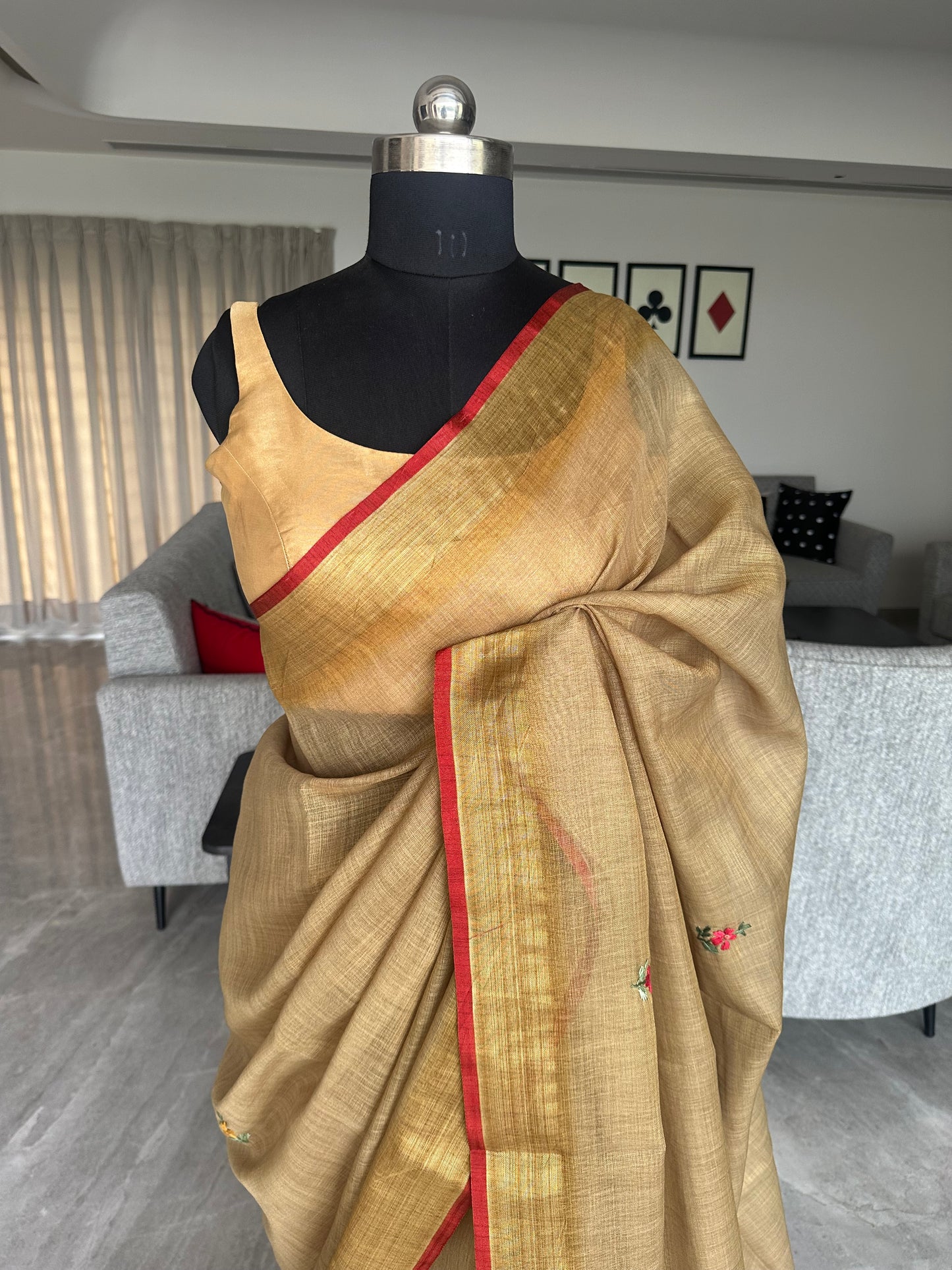 Cotton Saree with Embroidery
