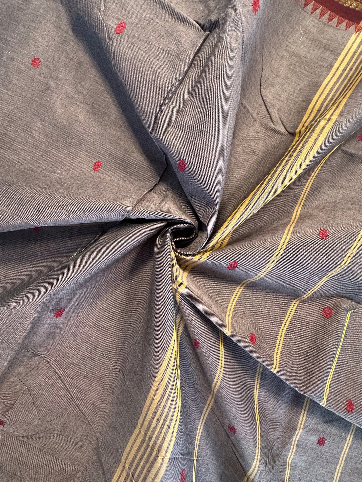 Light Mauve Narayanpet Cotton Saree