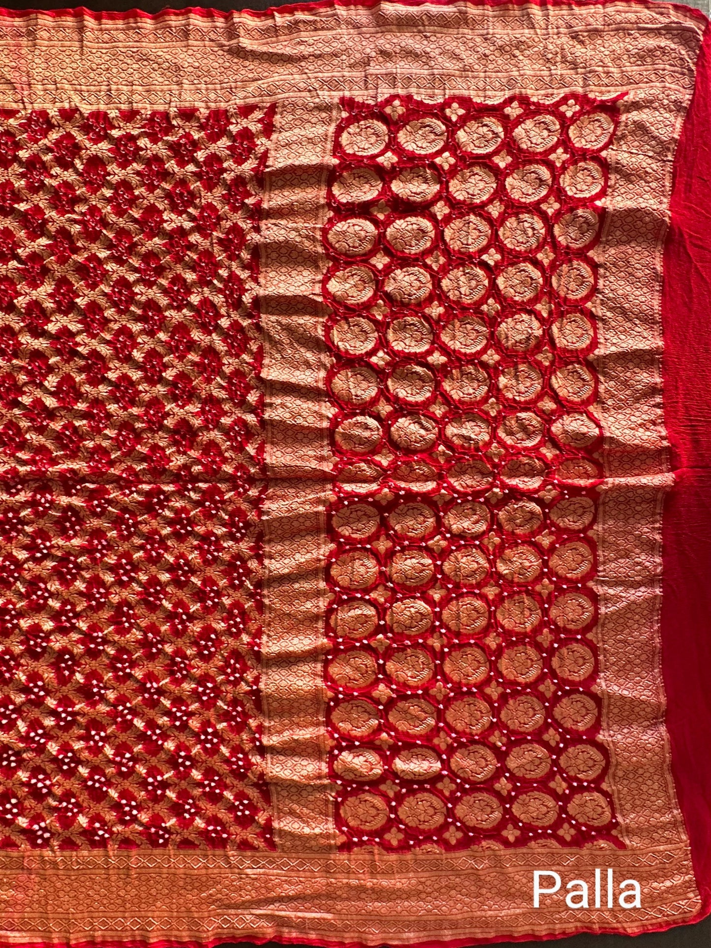 Pure Georgette Gharchola Bandhej Saree