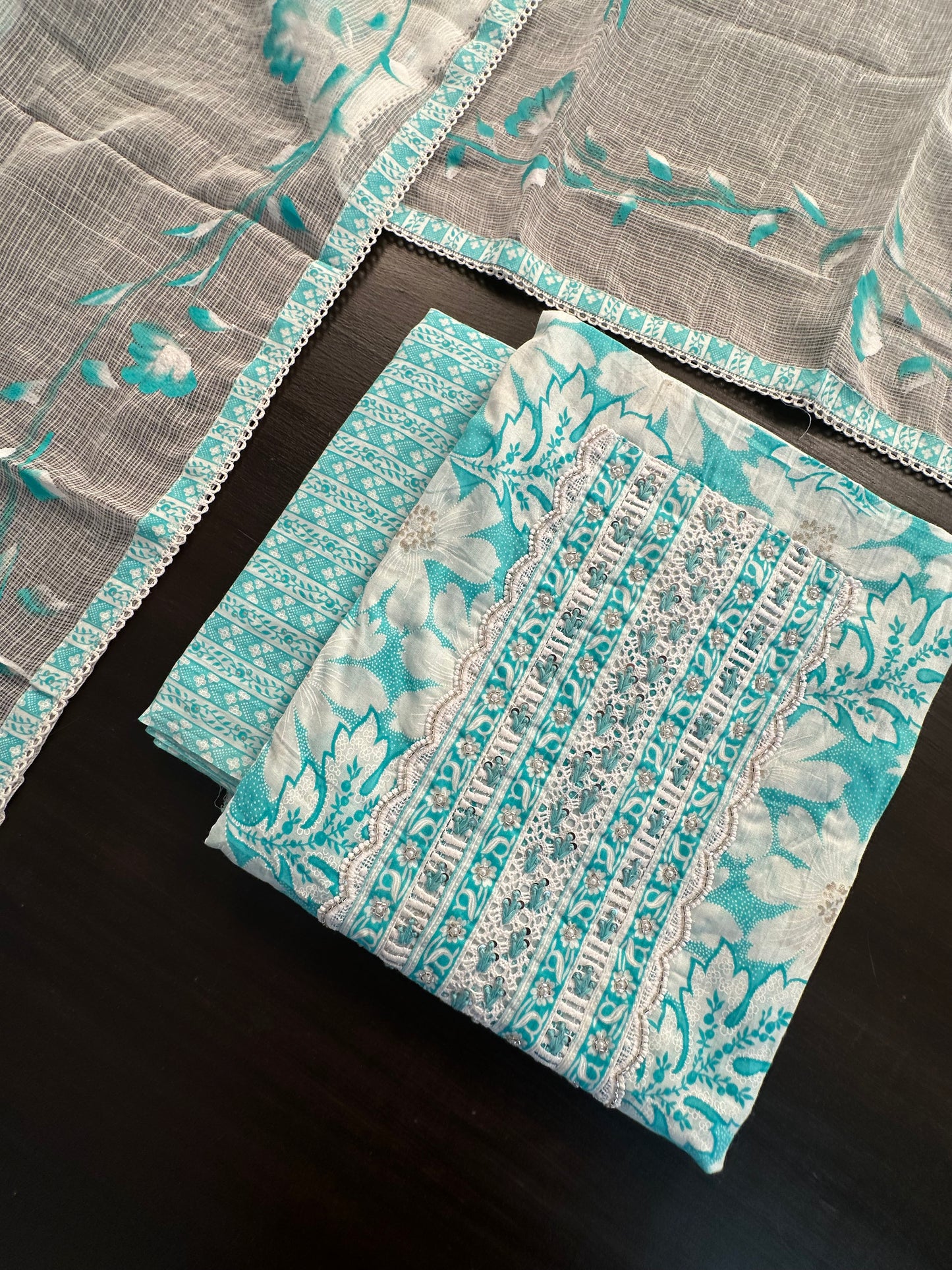 Jaipuri Cotton 3 -Piece Suit