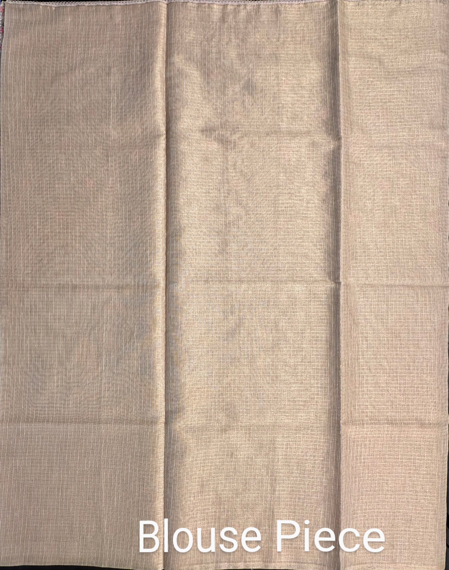 Cream Fancy Tissue Saree