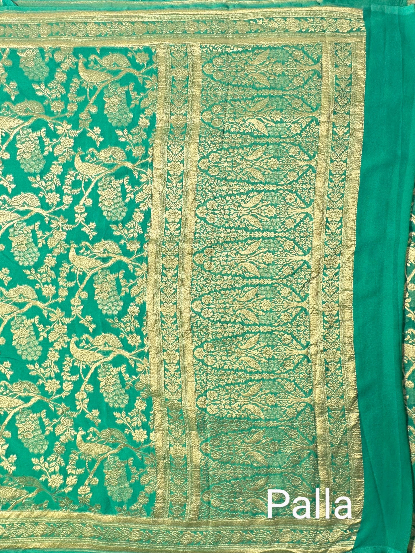 Khaddi Jaal Pure Georgette Saree