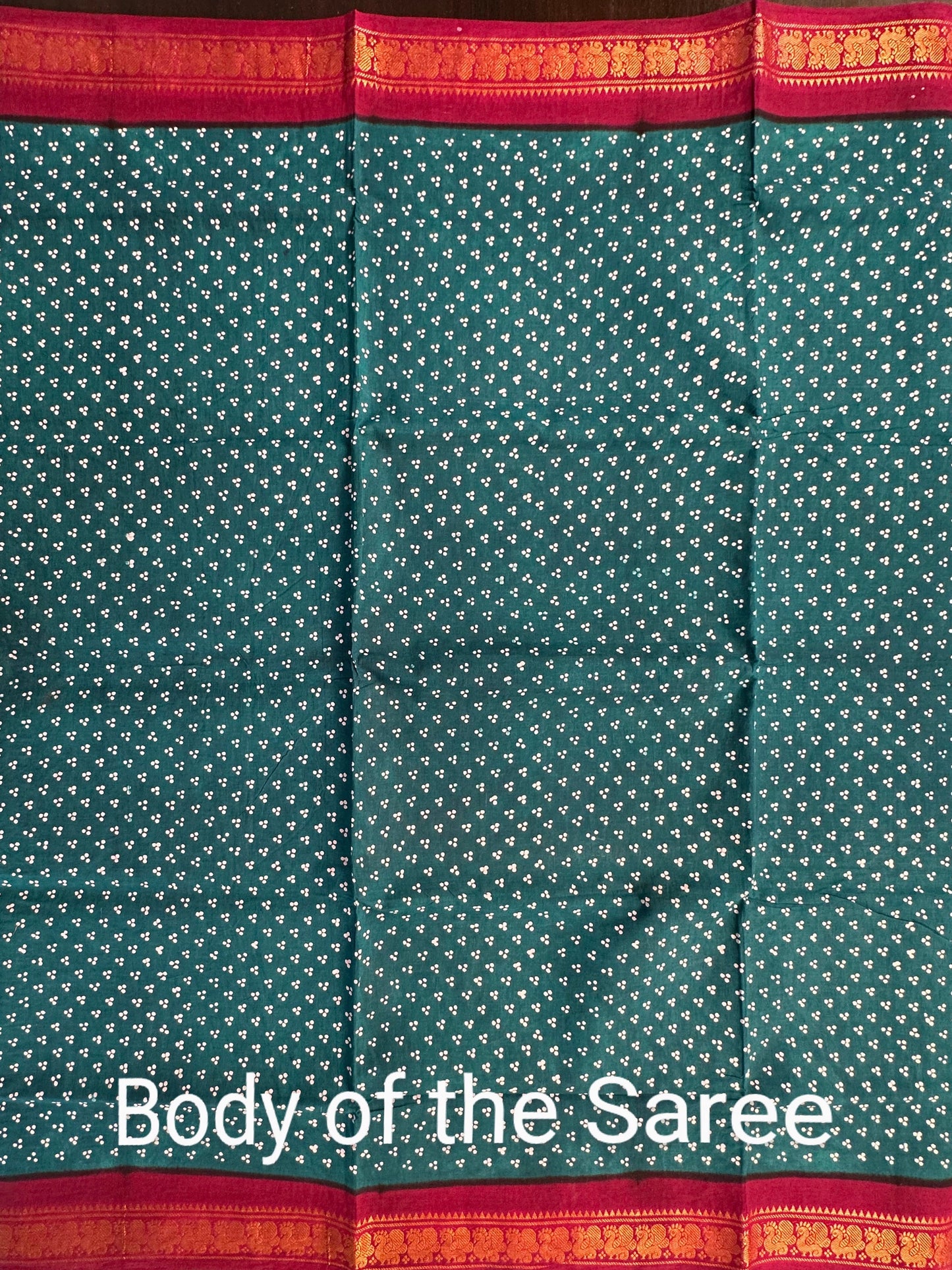 Rama Green Soongadi Cotton Saree