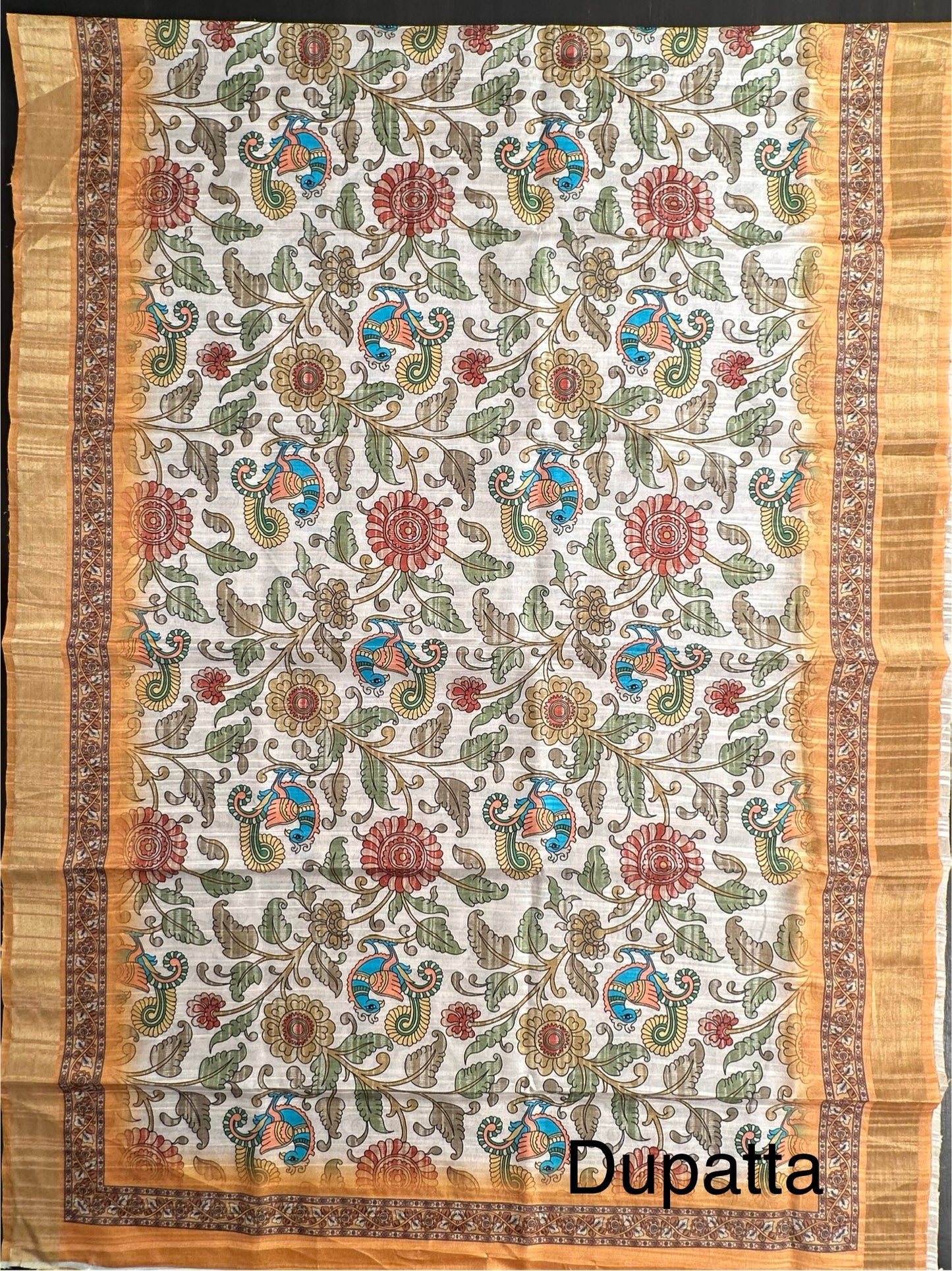 Yellow Fancy Cotton 3-Piece Suit