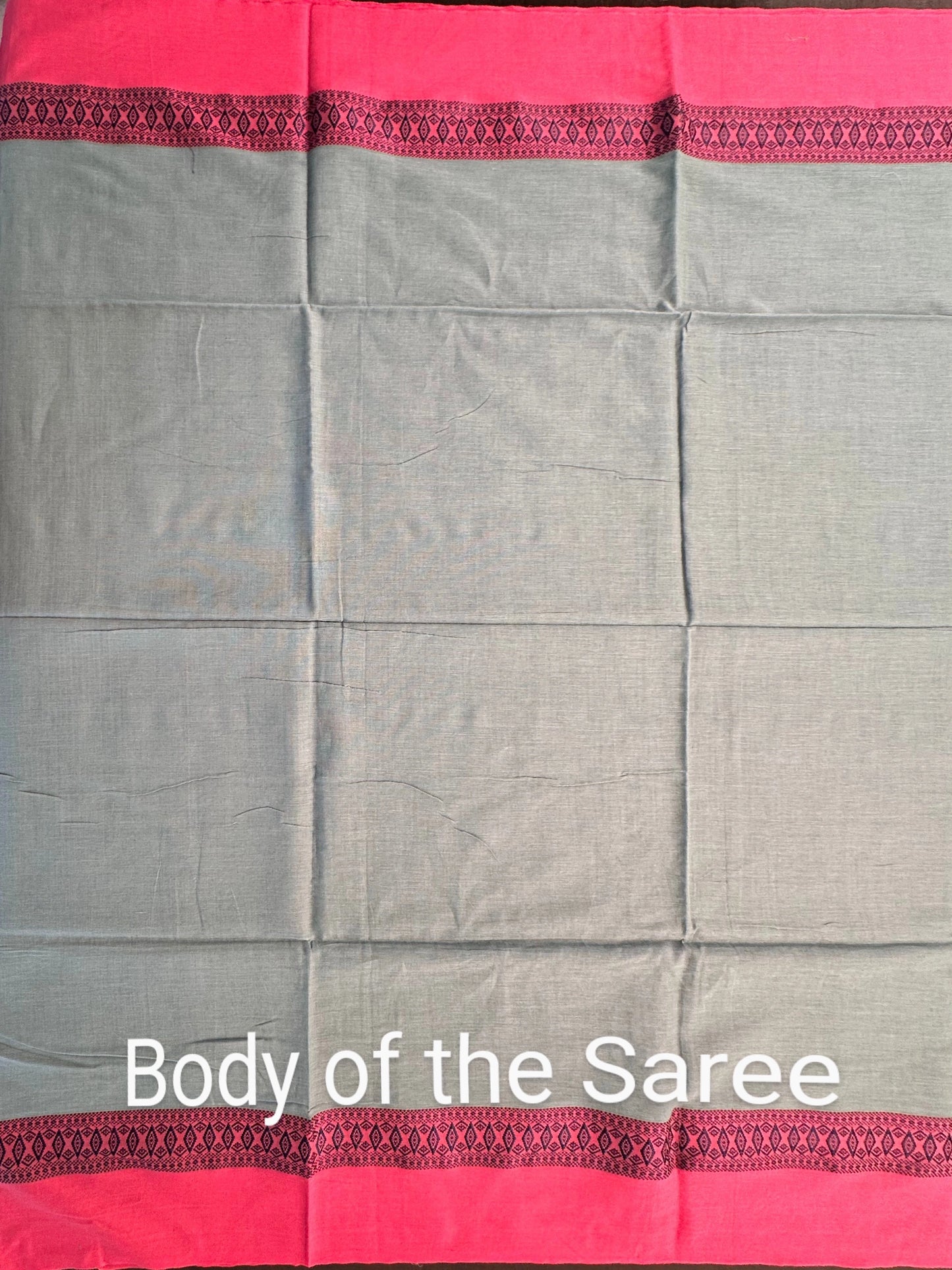 Jade Ivy-Pink Tripura Cotton Saree