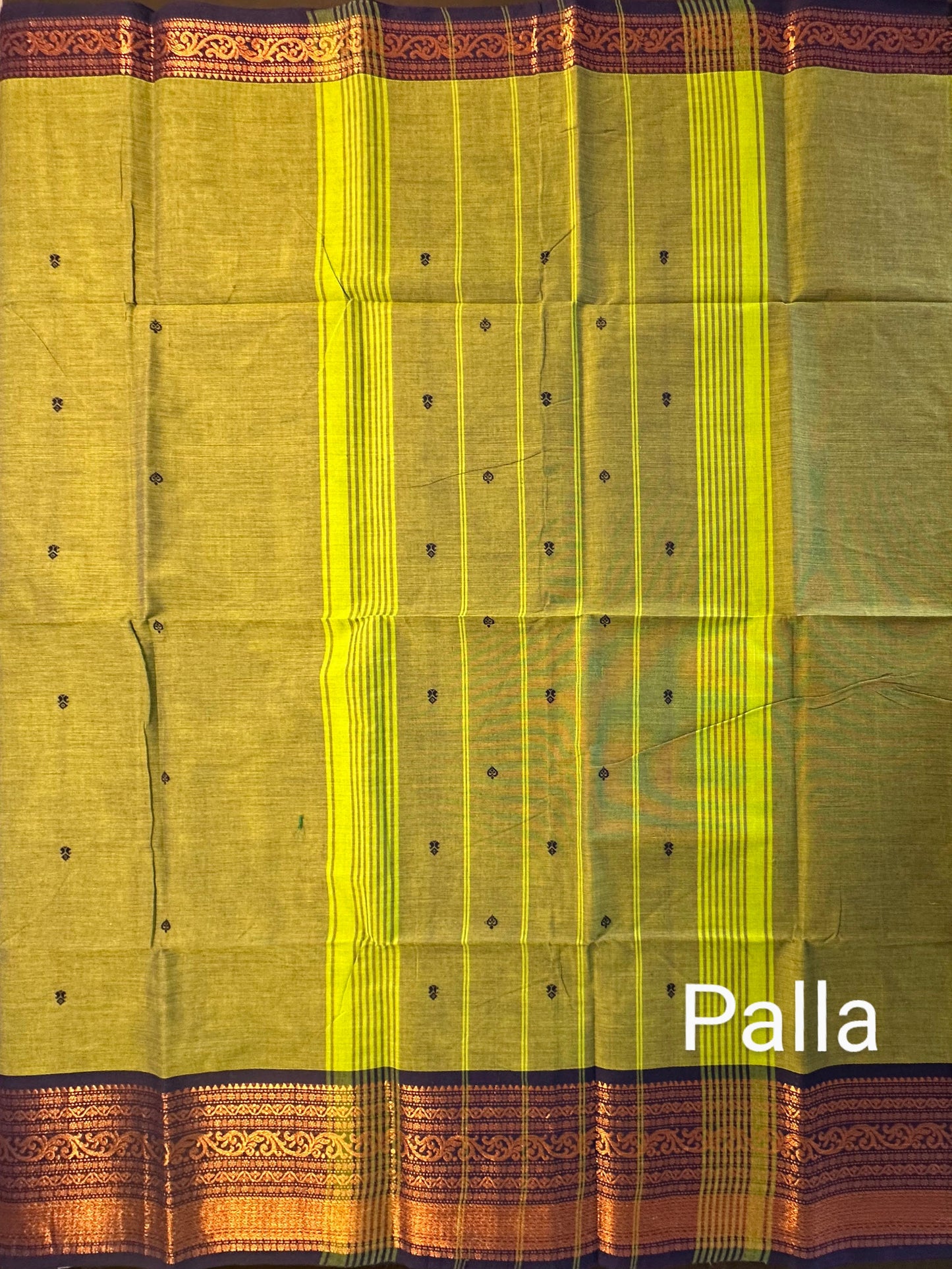 Green Narayanpet Cotton Saree