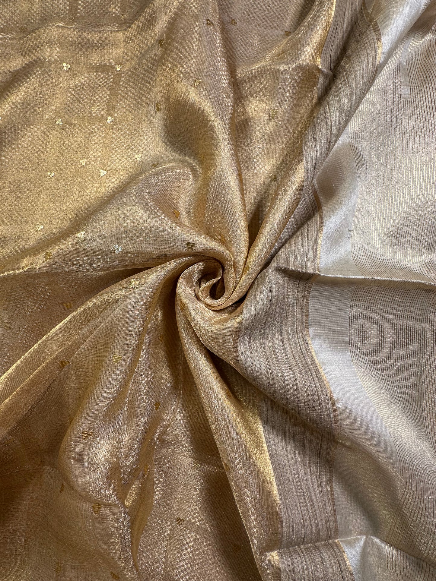 Emboss Tissue Silk Saree
