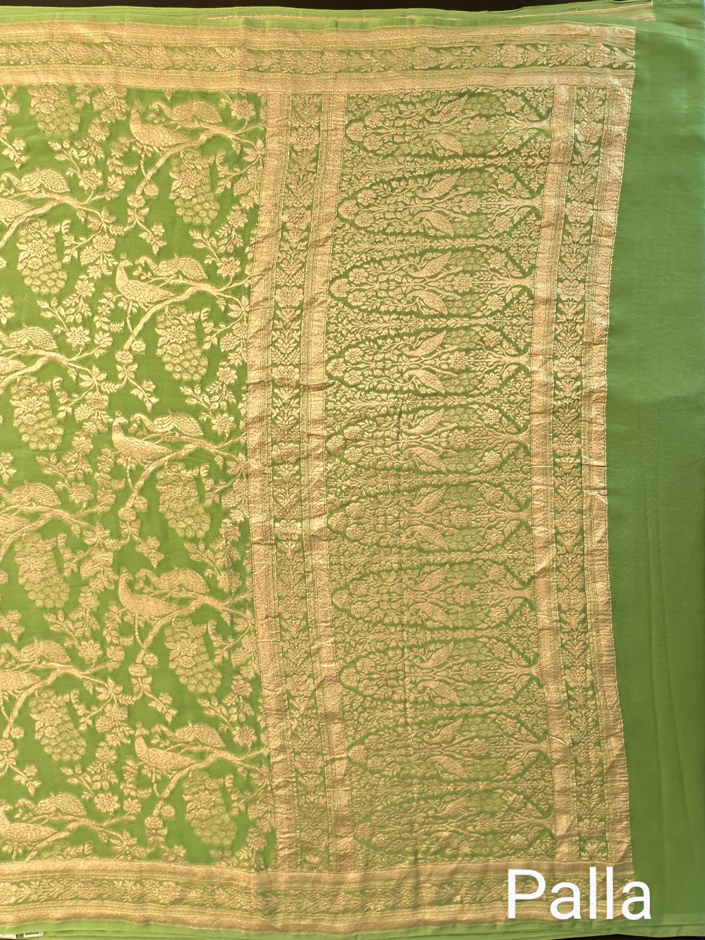 Khaddi Jaal Pure Georgette Saree