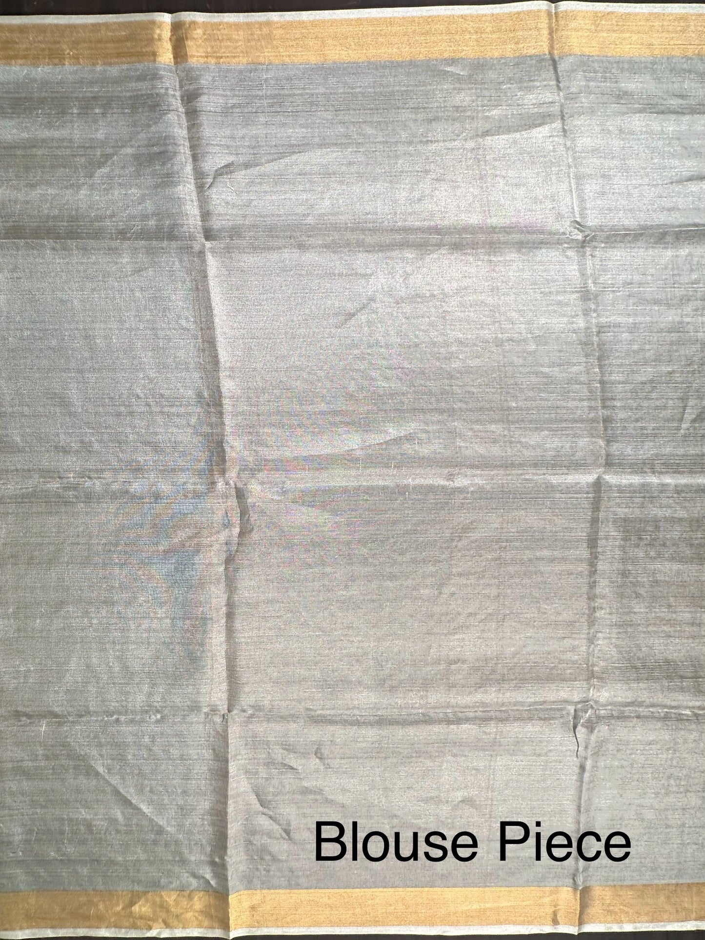 Sea Green -Silver Pure Tissue Silk Saree
