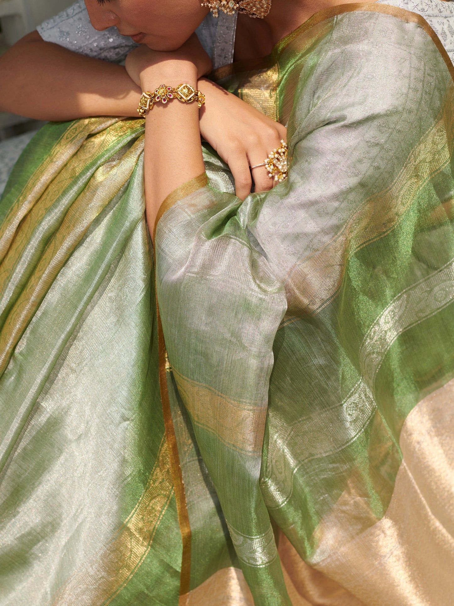 Jacquard Pure Tissue Silk Saree