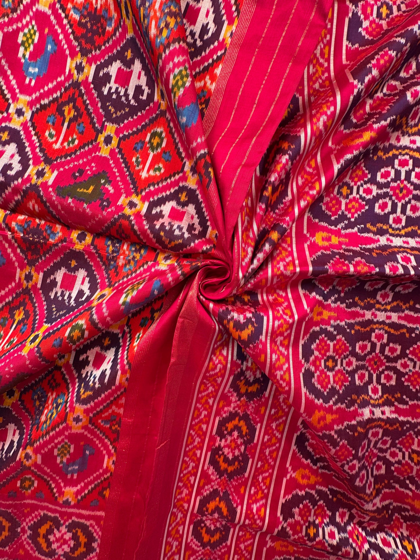 Rani Patola Handloom Silk Saree