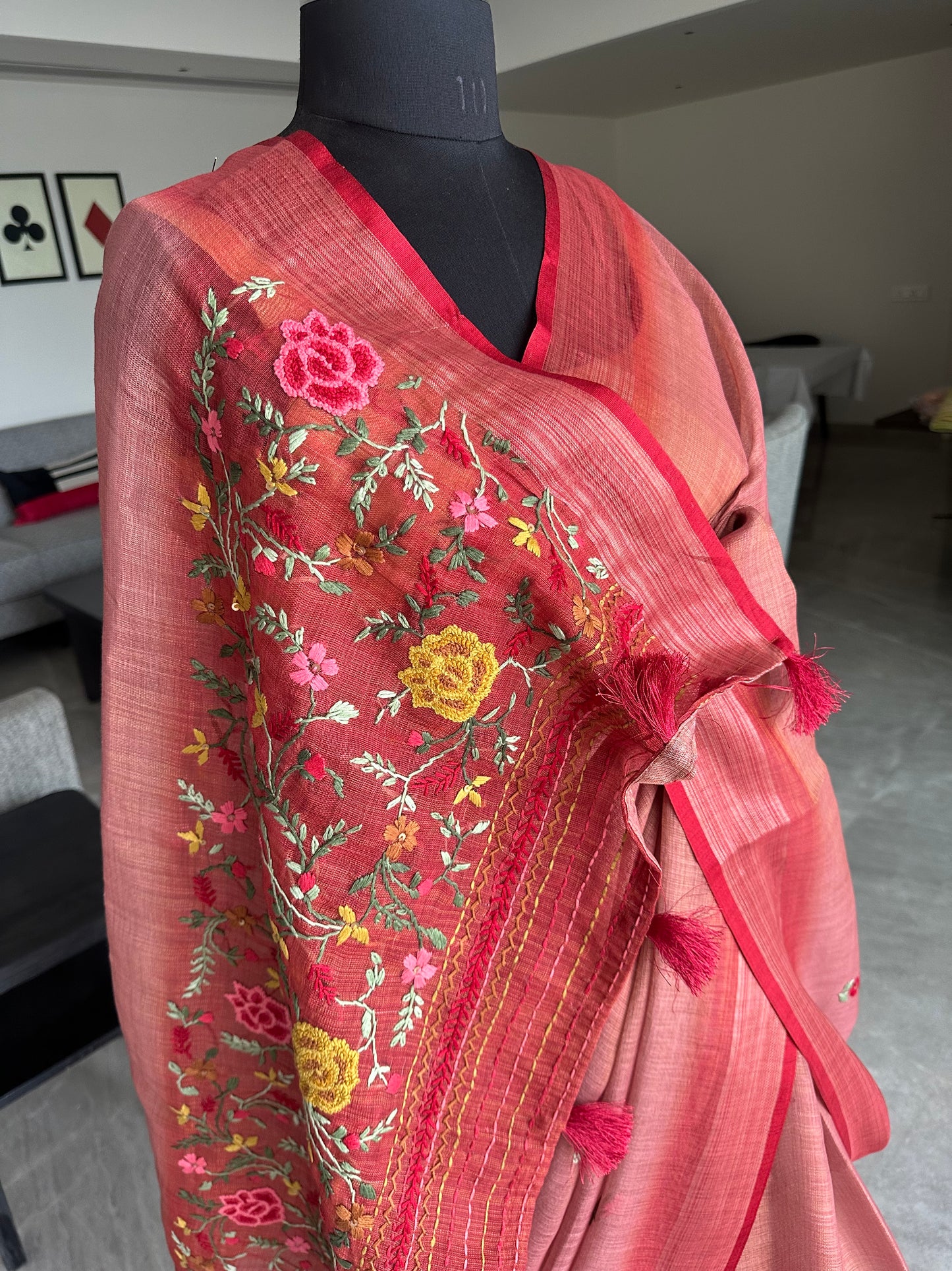 Cotton Saree with Embroidery