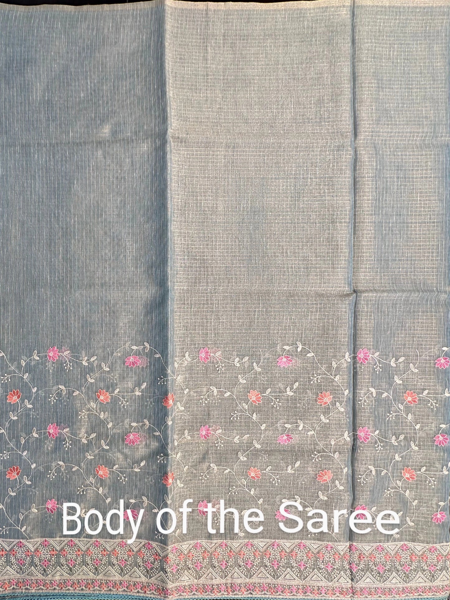 Sea Green Fancy Tissue Saree
