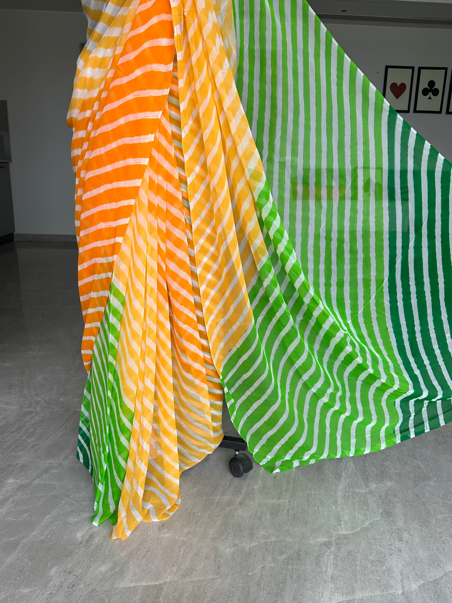 Leheriya Georgette Saree