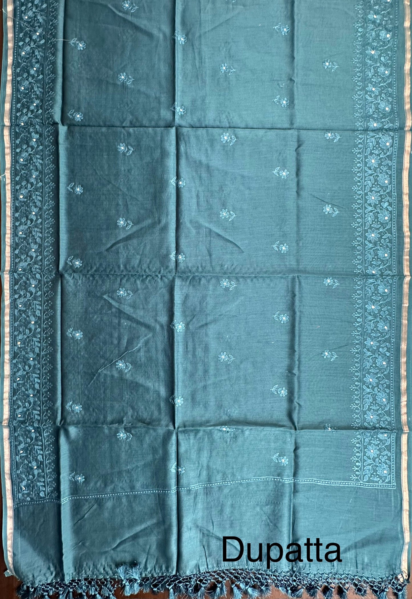 Rama Green Chanderi Suit