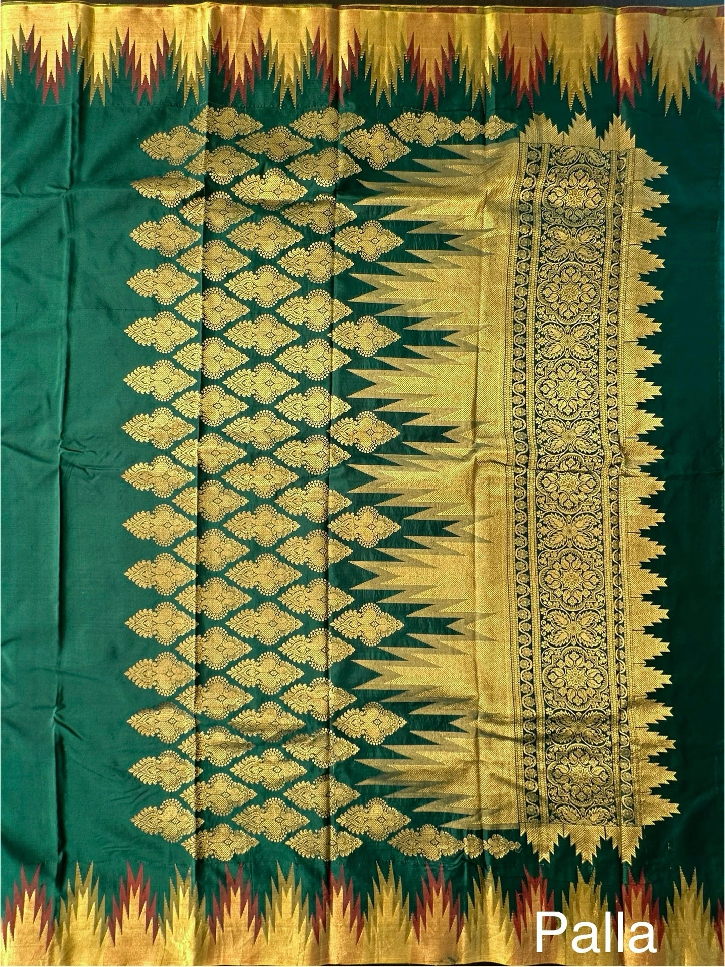 Madurai Temple Border Pure Silk Saree