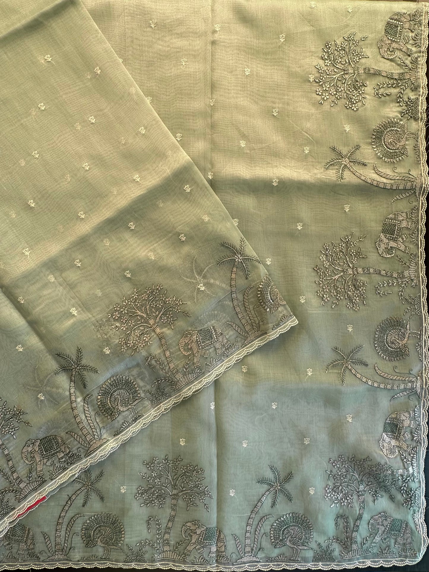 Blended Tissue Saree