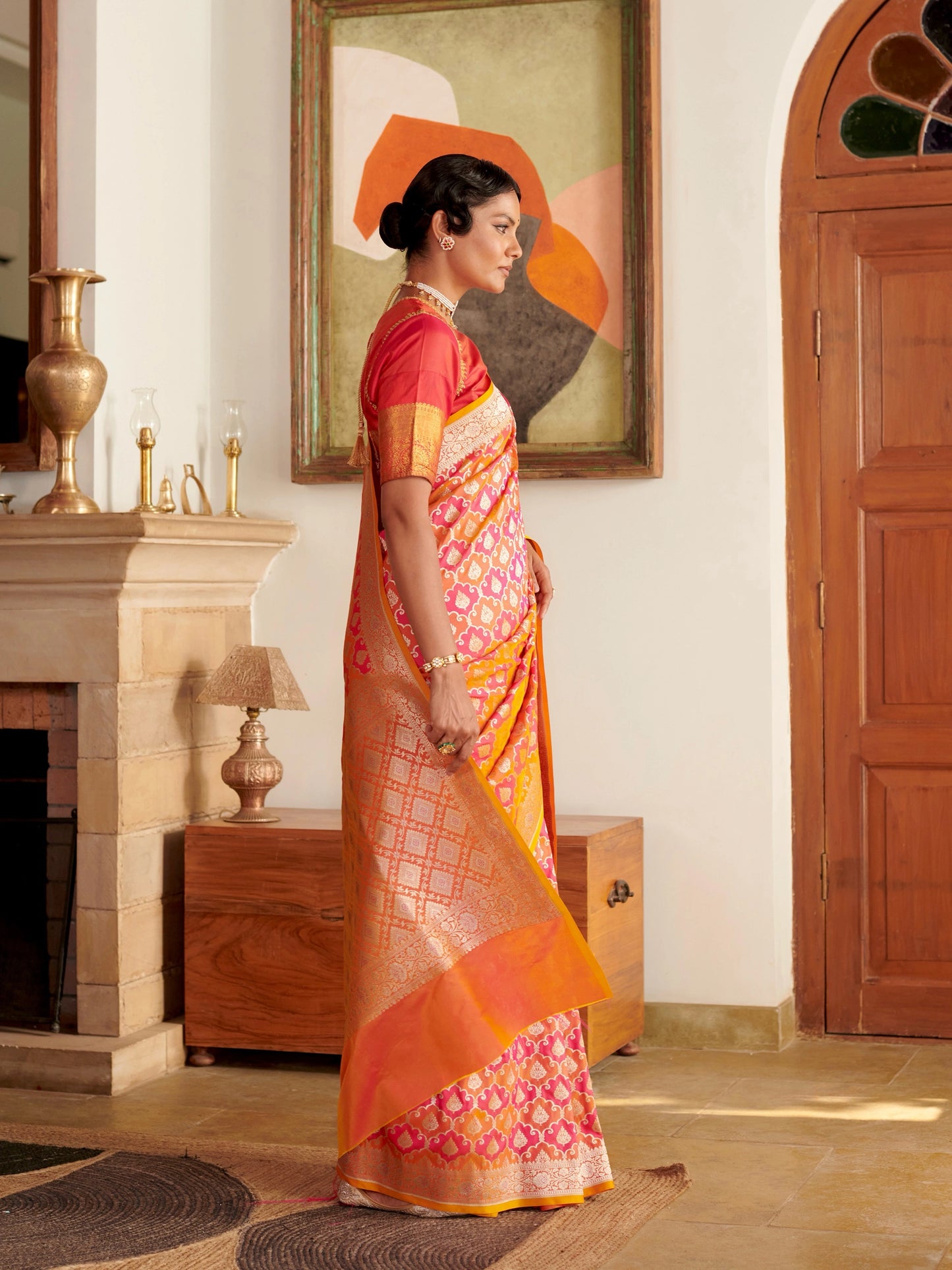 Banarasi Rangkaat Blended Silk Saree