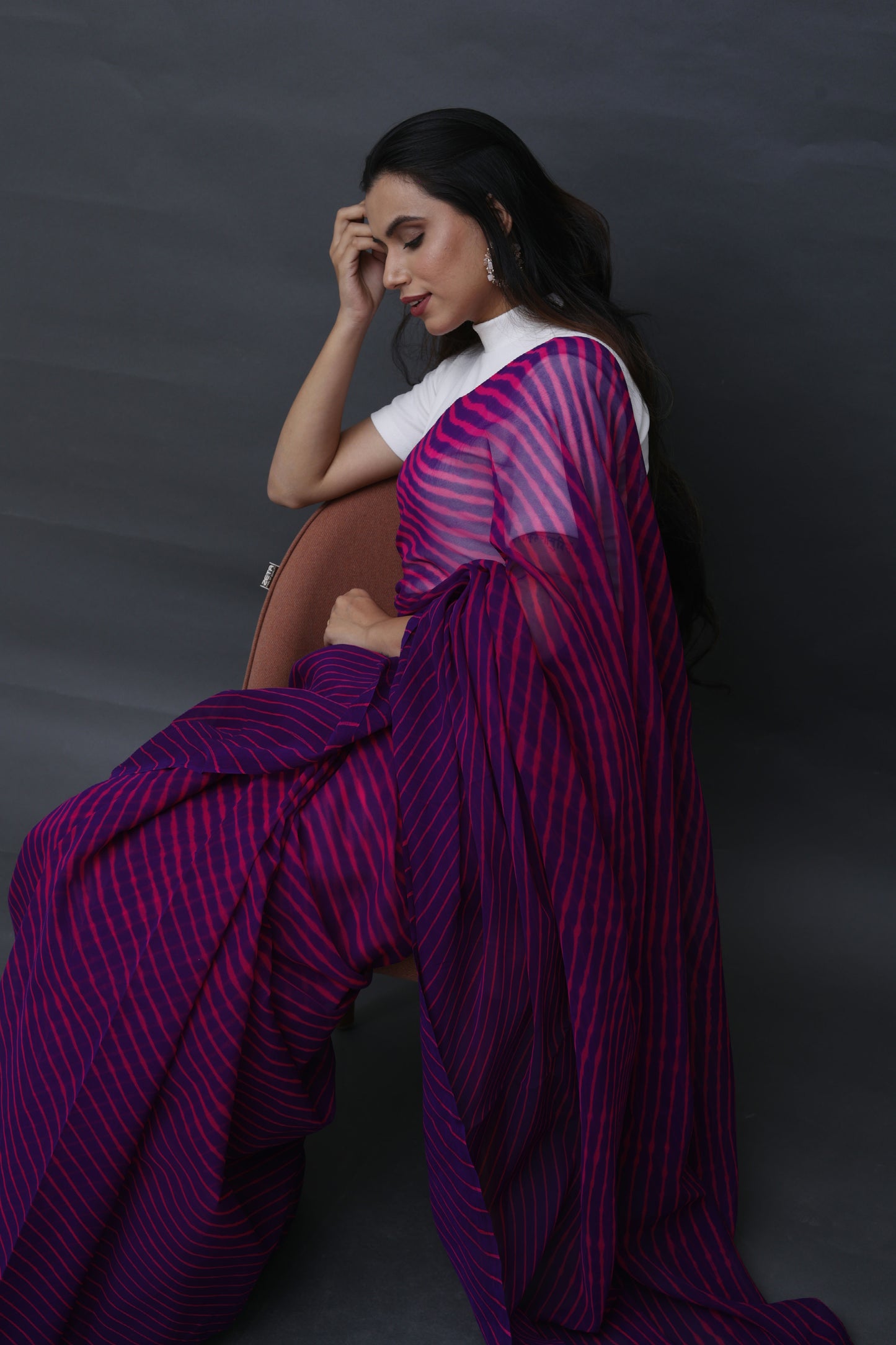 Leheriya Georgette Saree