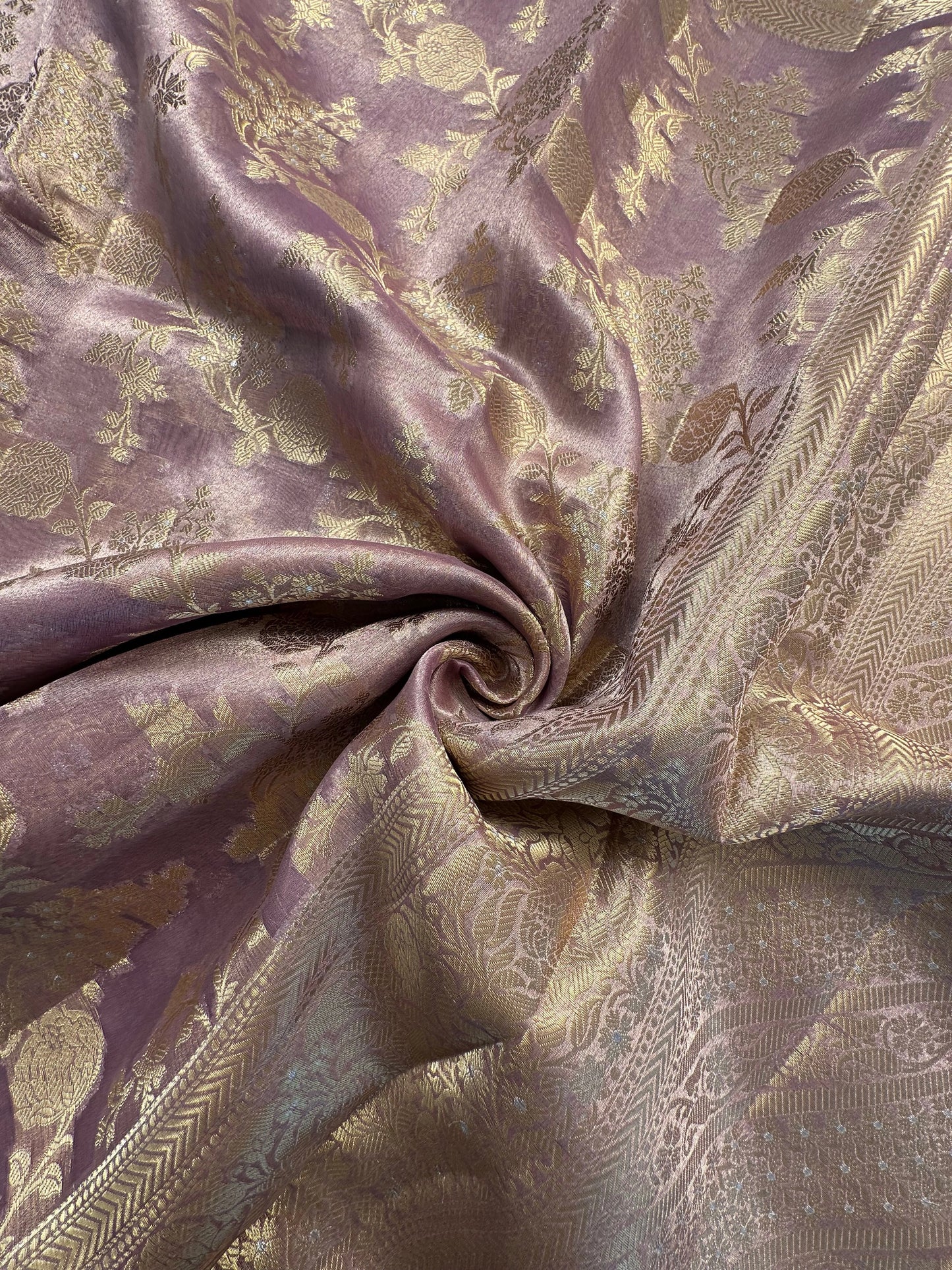 Mauve Tissue Silk Saree