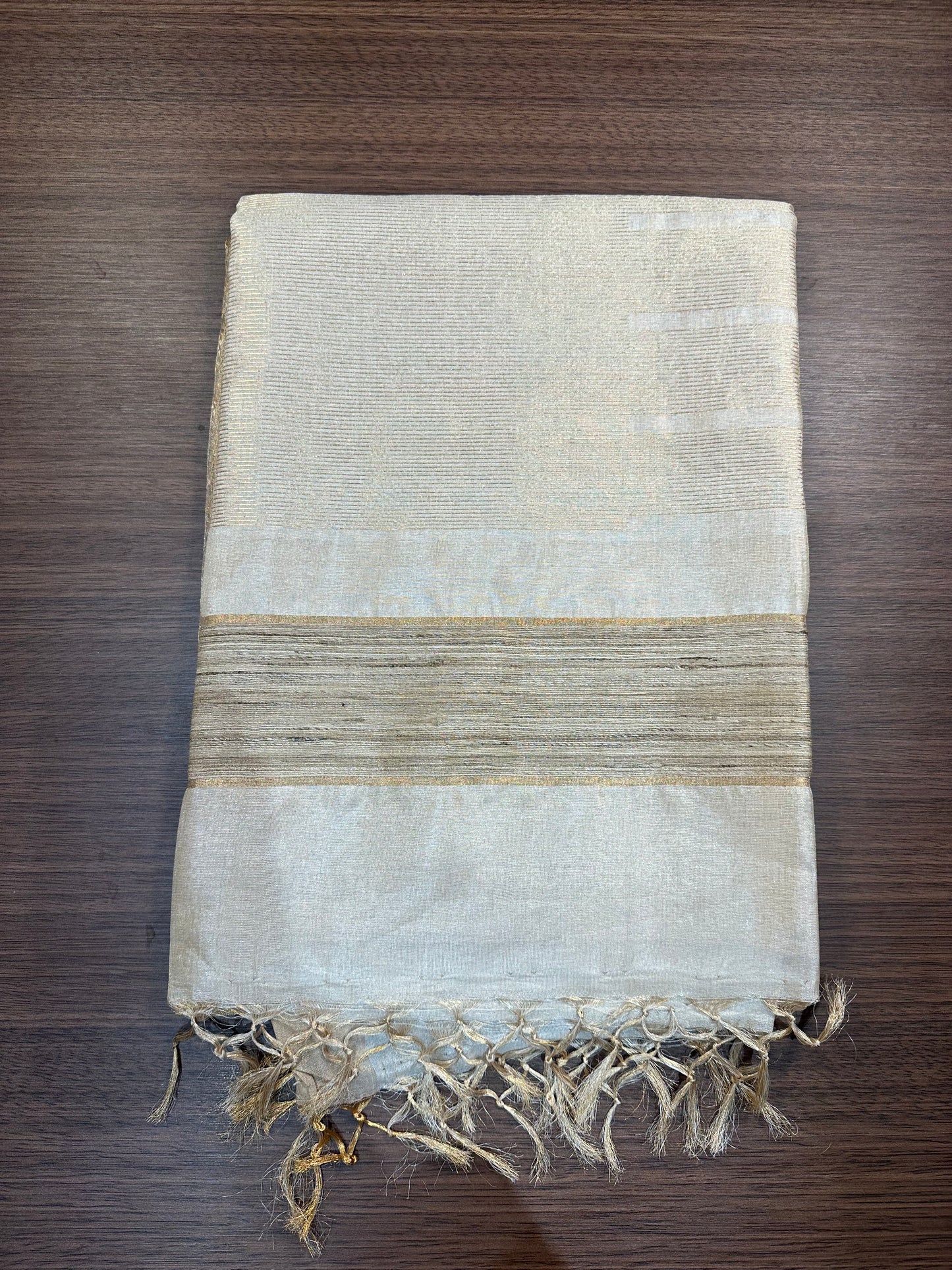 Emboss Tissue Silk Saree