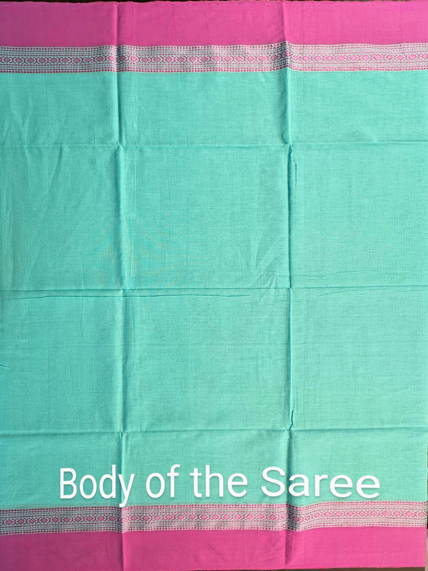 Sea Green-Purple Tripura Cotton Saree