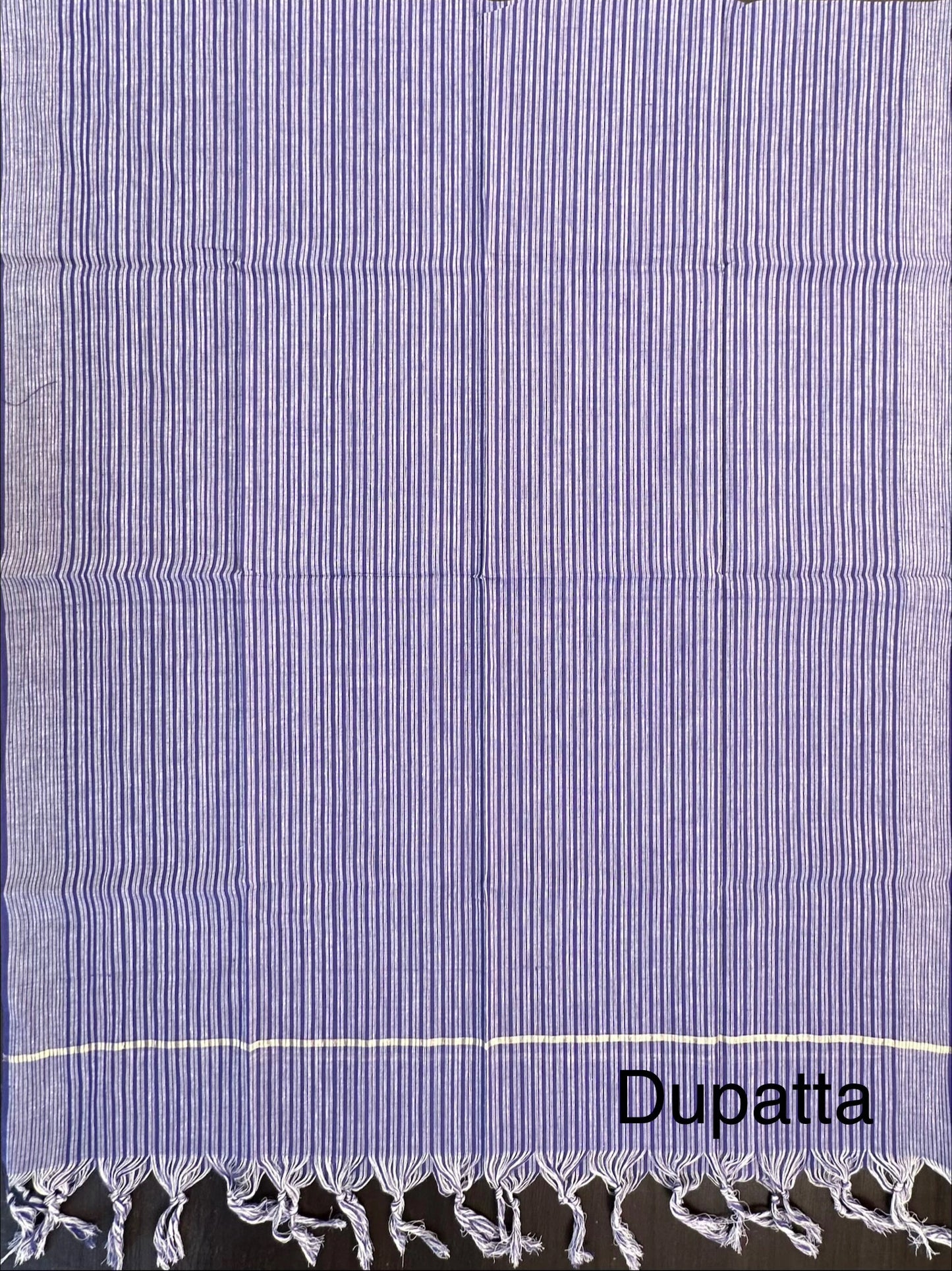 Blue Dharwad South Cotton 3-Piece Suit