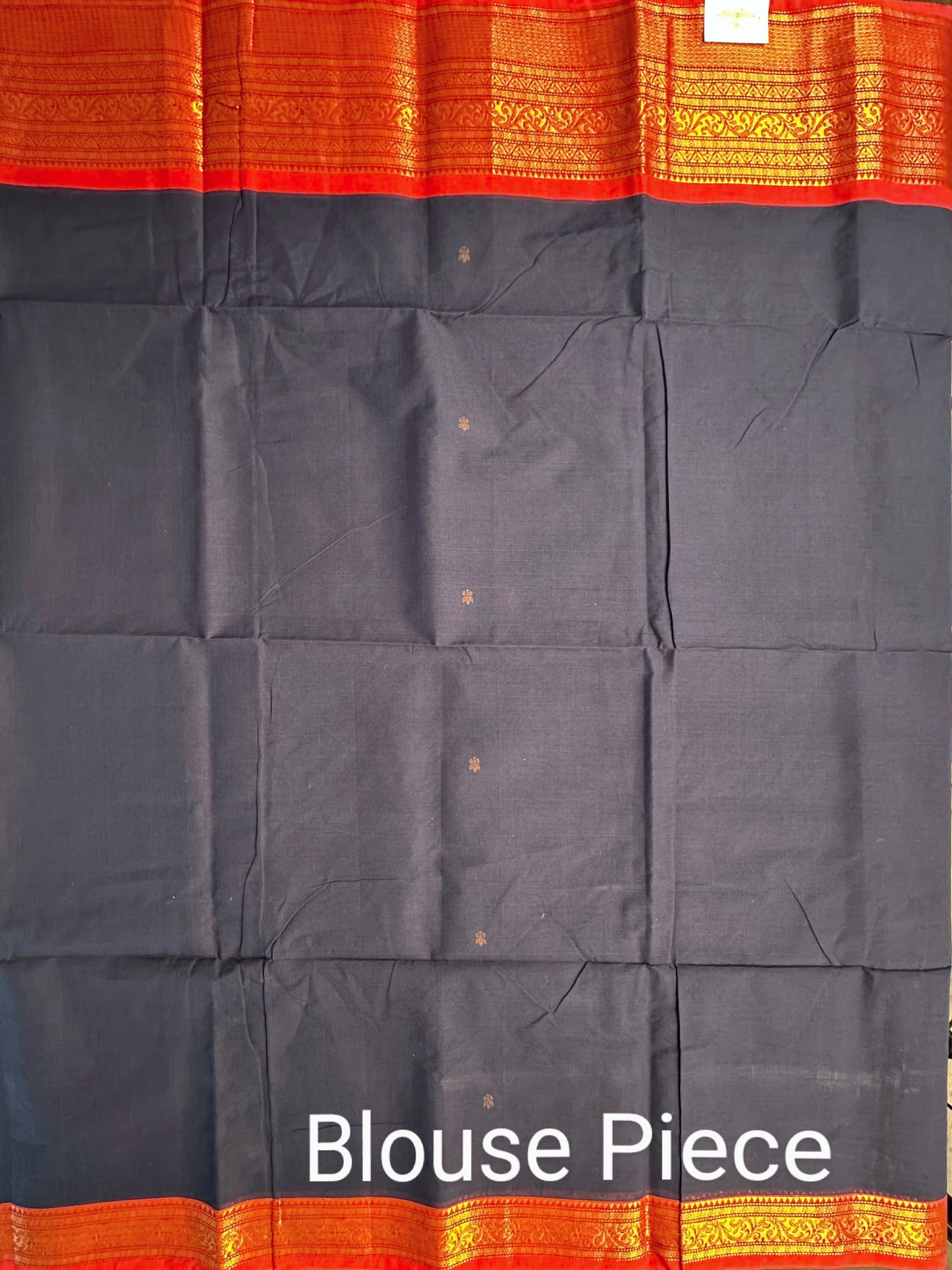 Navy Blue Narayanpet Cotton Saree