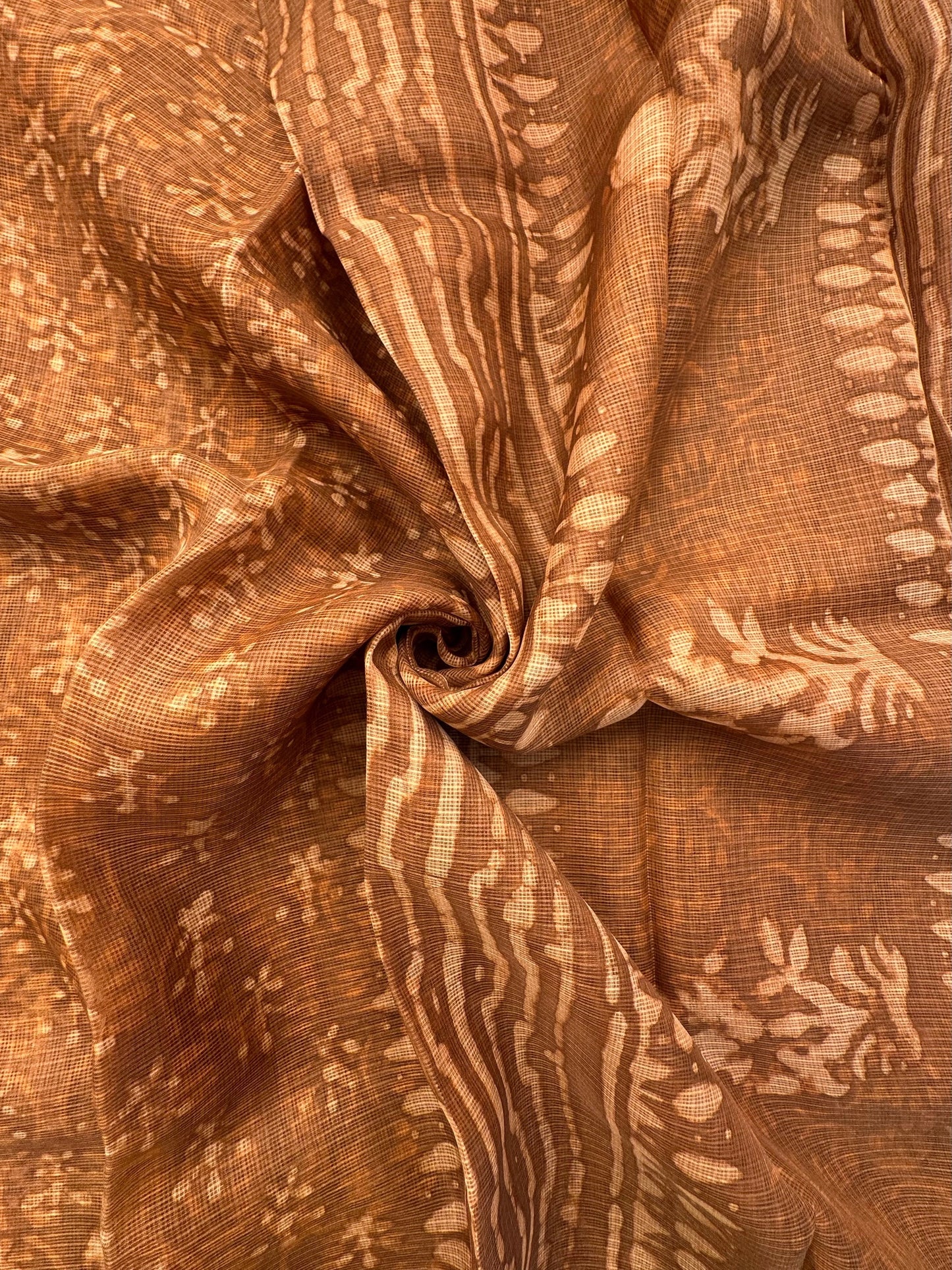 Sand Kota Doria Cotton-Silk Saree