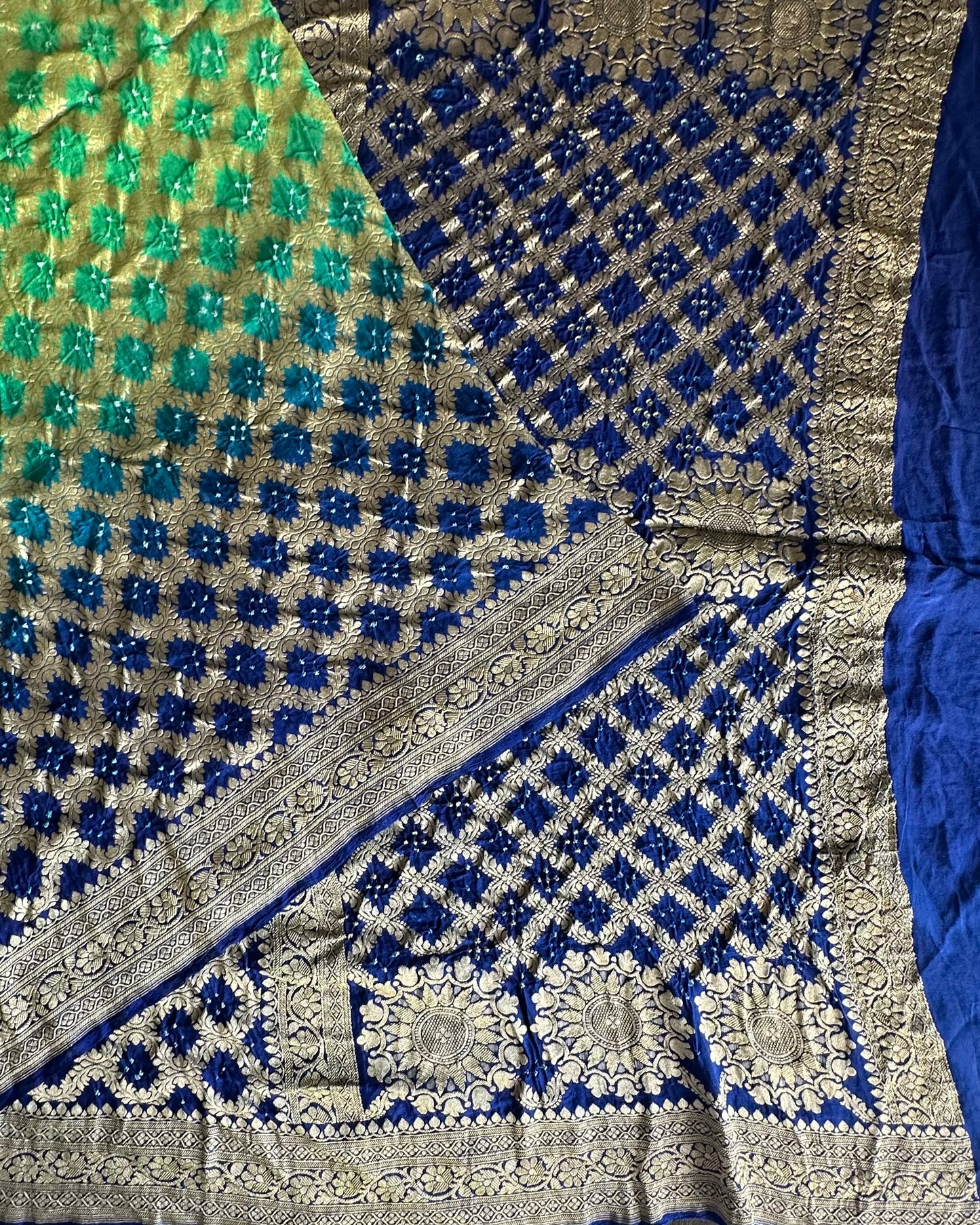 Pure Georgette Gharchola Bandhej Saree