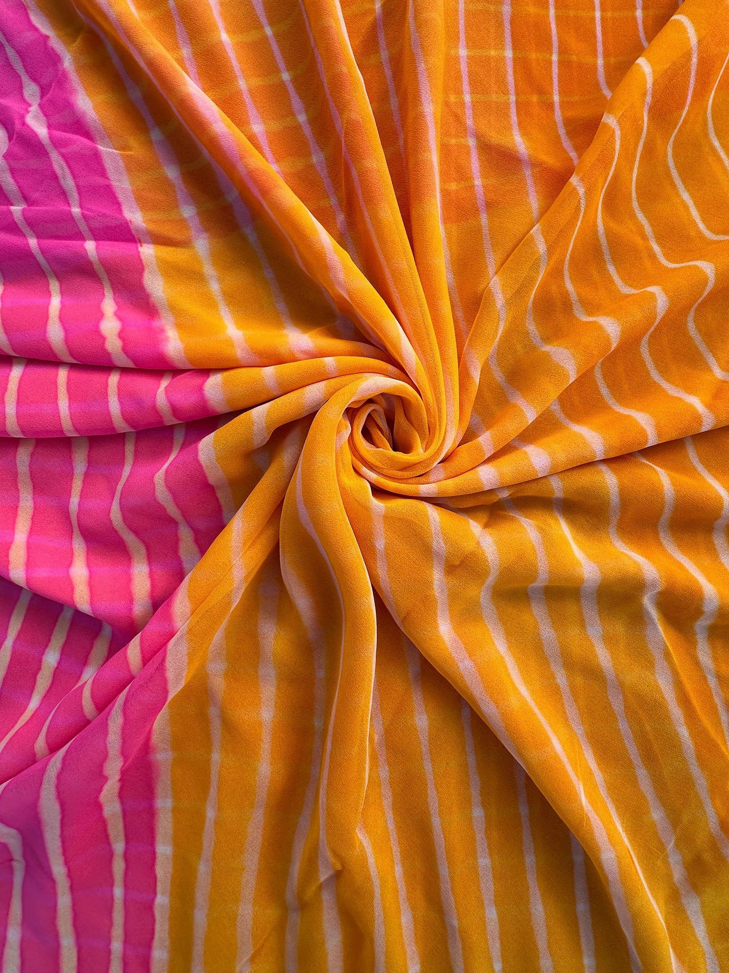 Leheriya Georgette Saree
