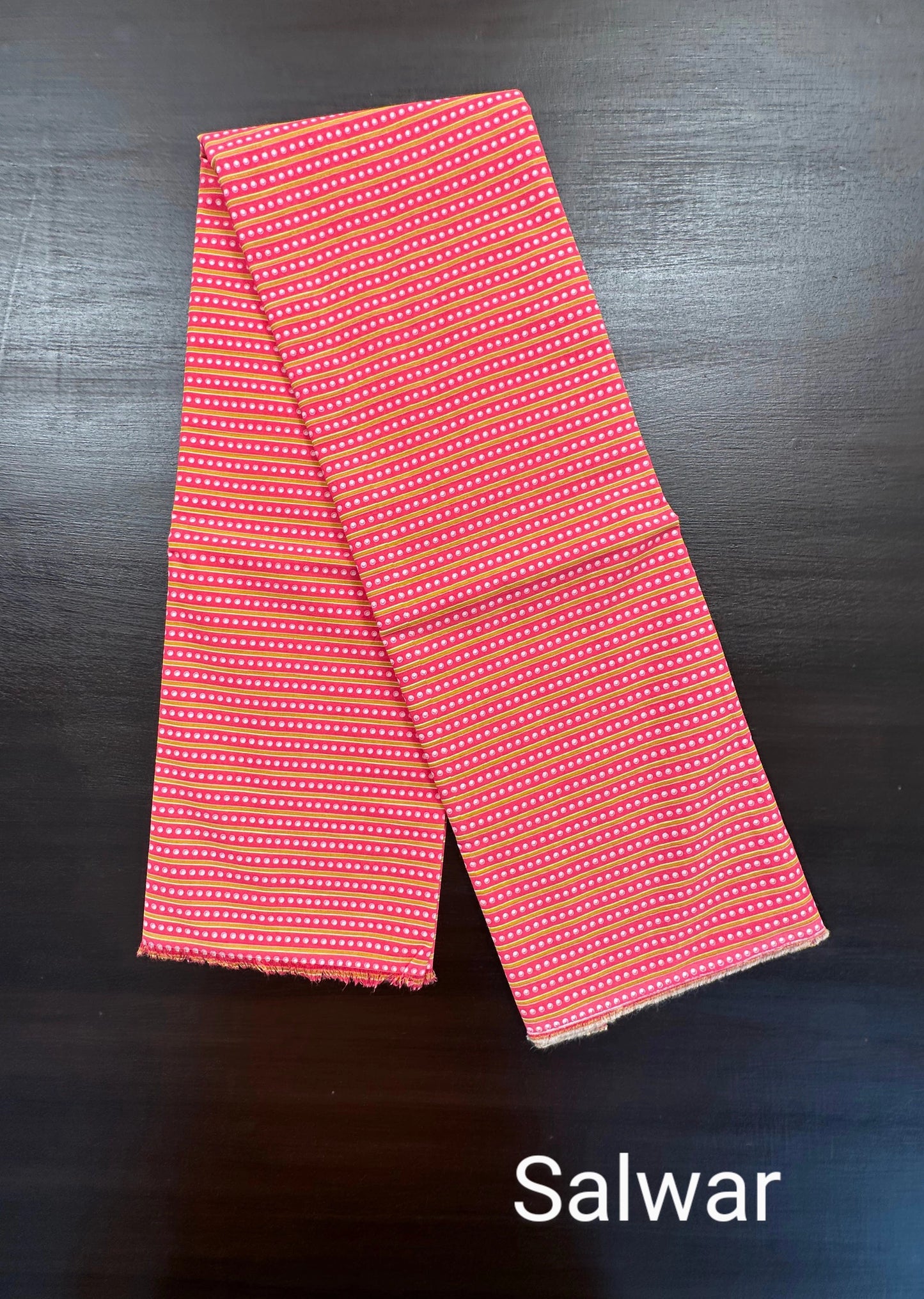 Dark Pink Angrakha Printed Cotton 3-Piece Suit