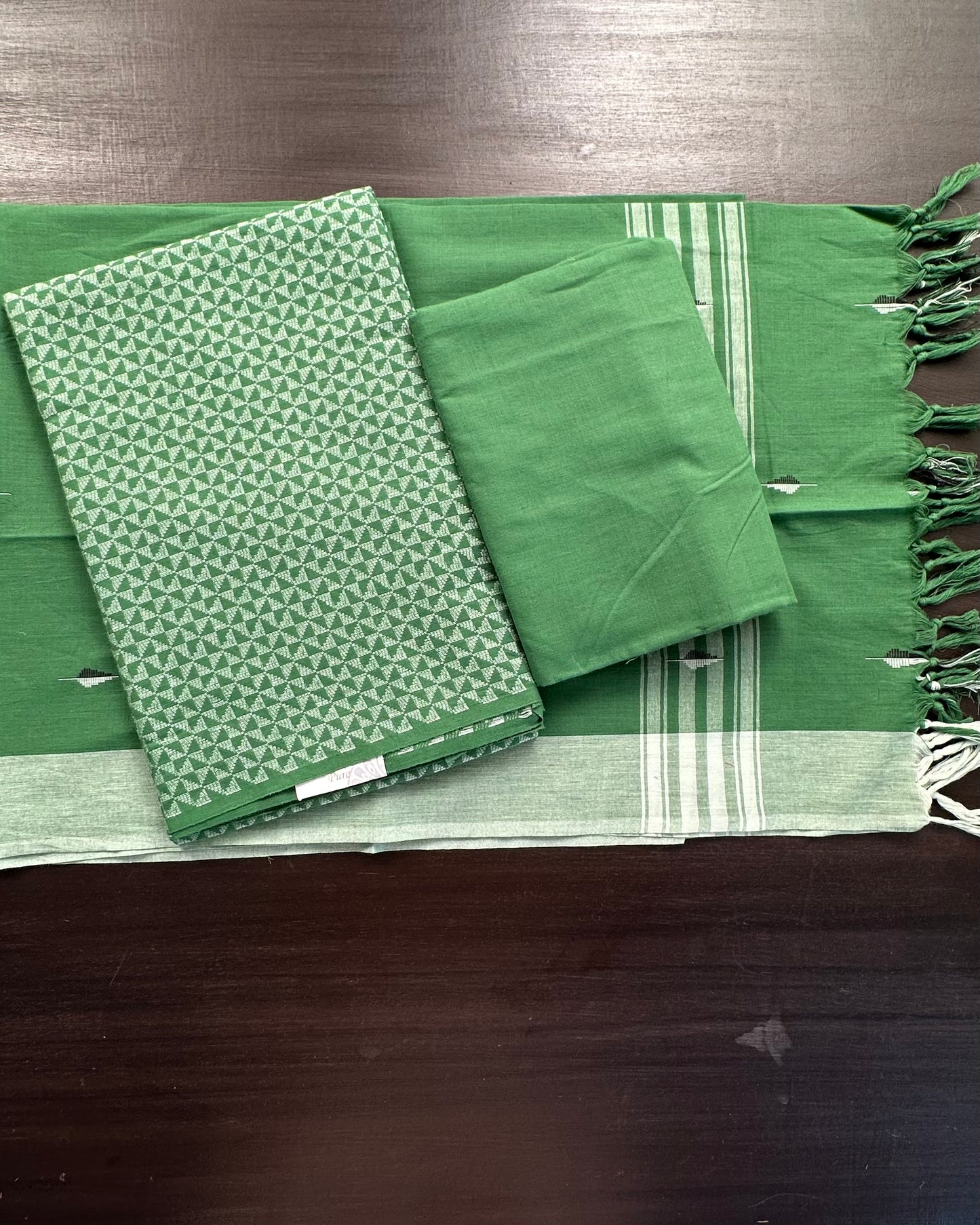Jacquard Pure Handloom Cotton Suit