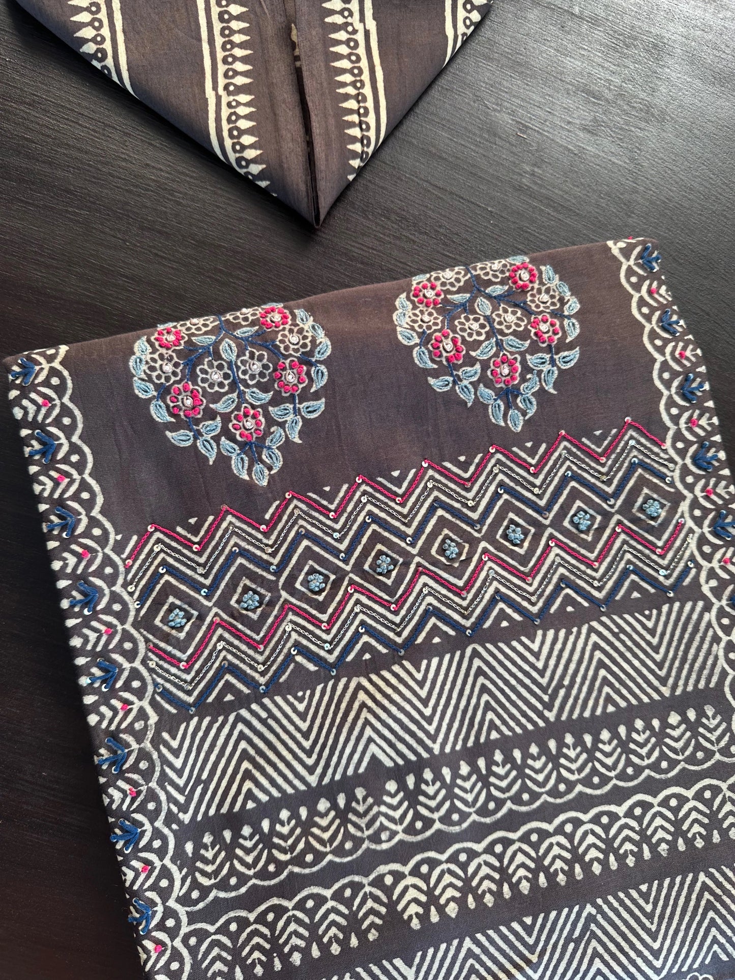 Pure Chanderi 3-Piece Suit