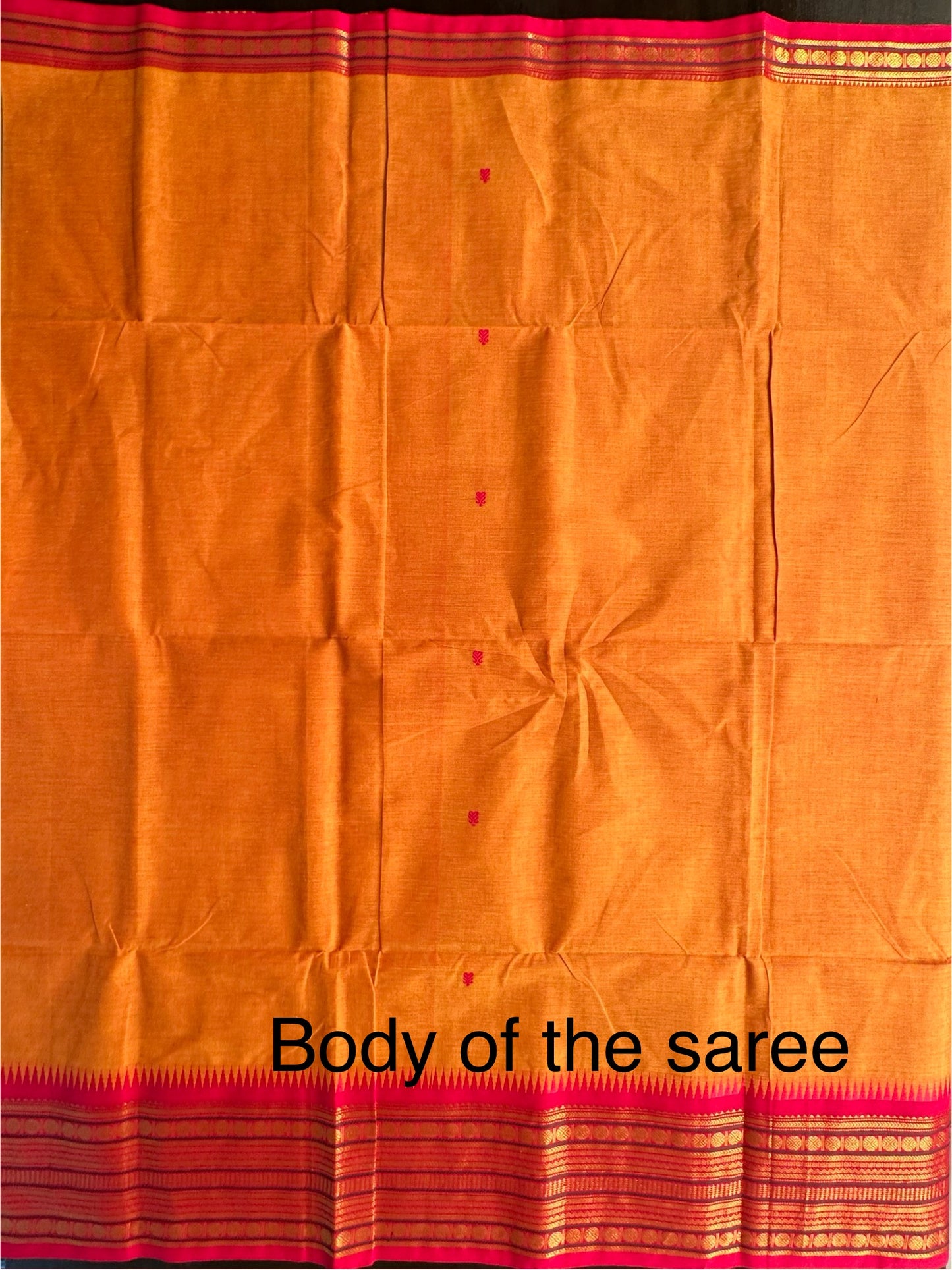 Mustard Narayanpet Cotton Saree