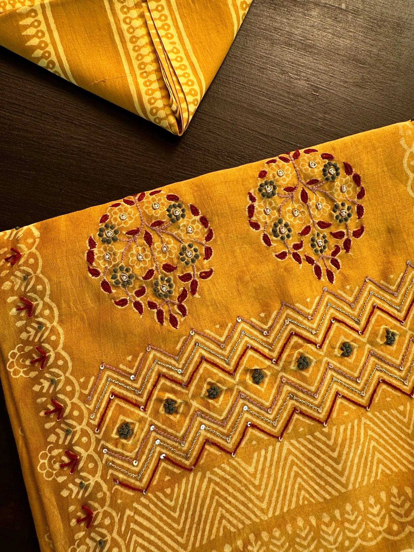 Pure Chanderi 3-Piece Suit