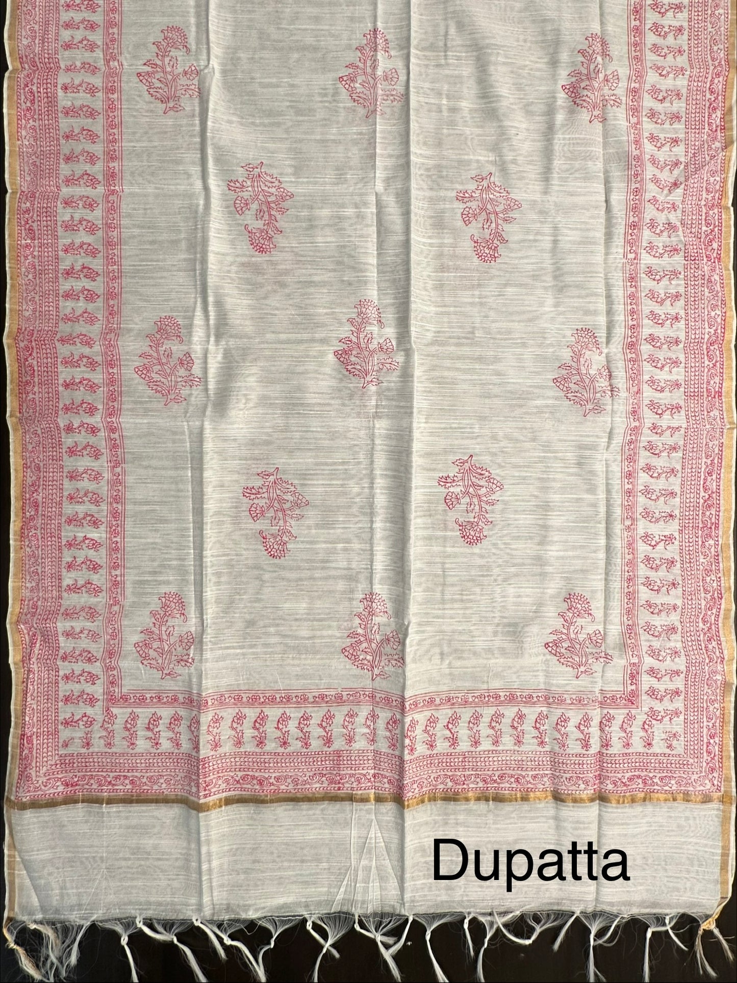 Rani Pink South Cotton 3-Piece Suit