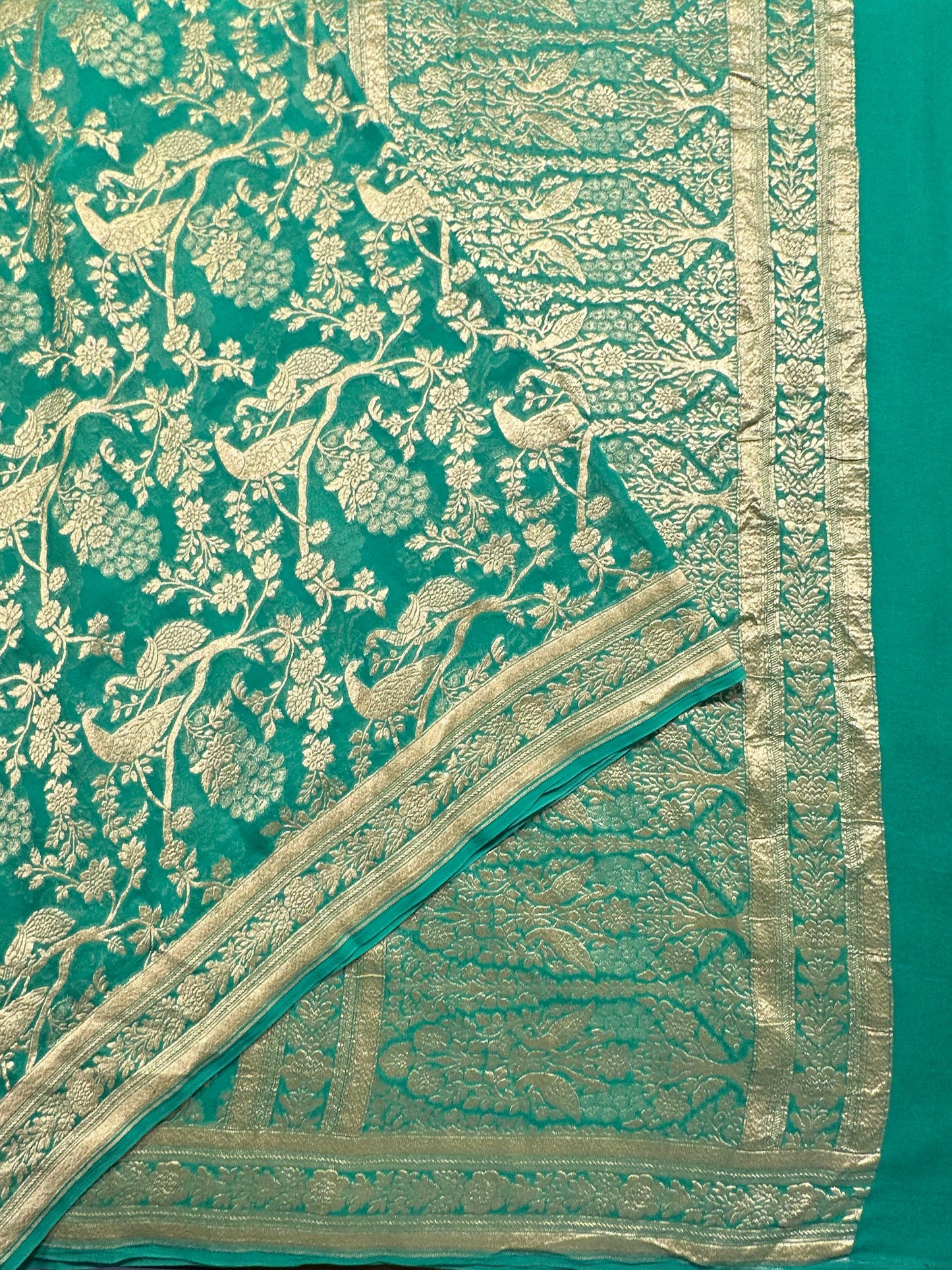 Khaddi Jaal Pure Georgette Saree