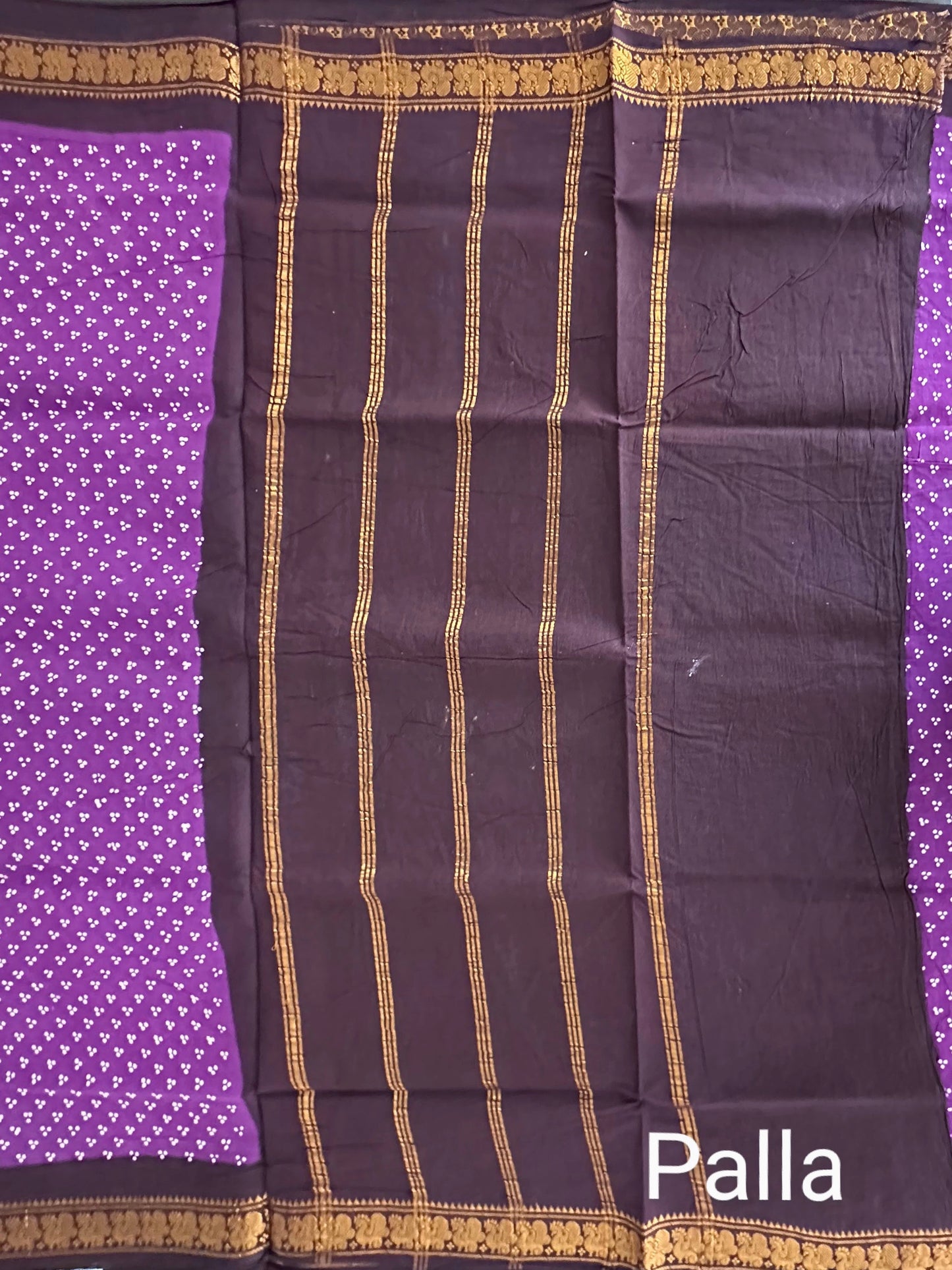 Purple Soongadi Cotton Saree
