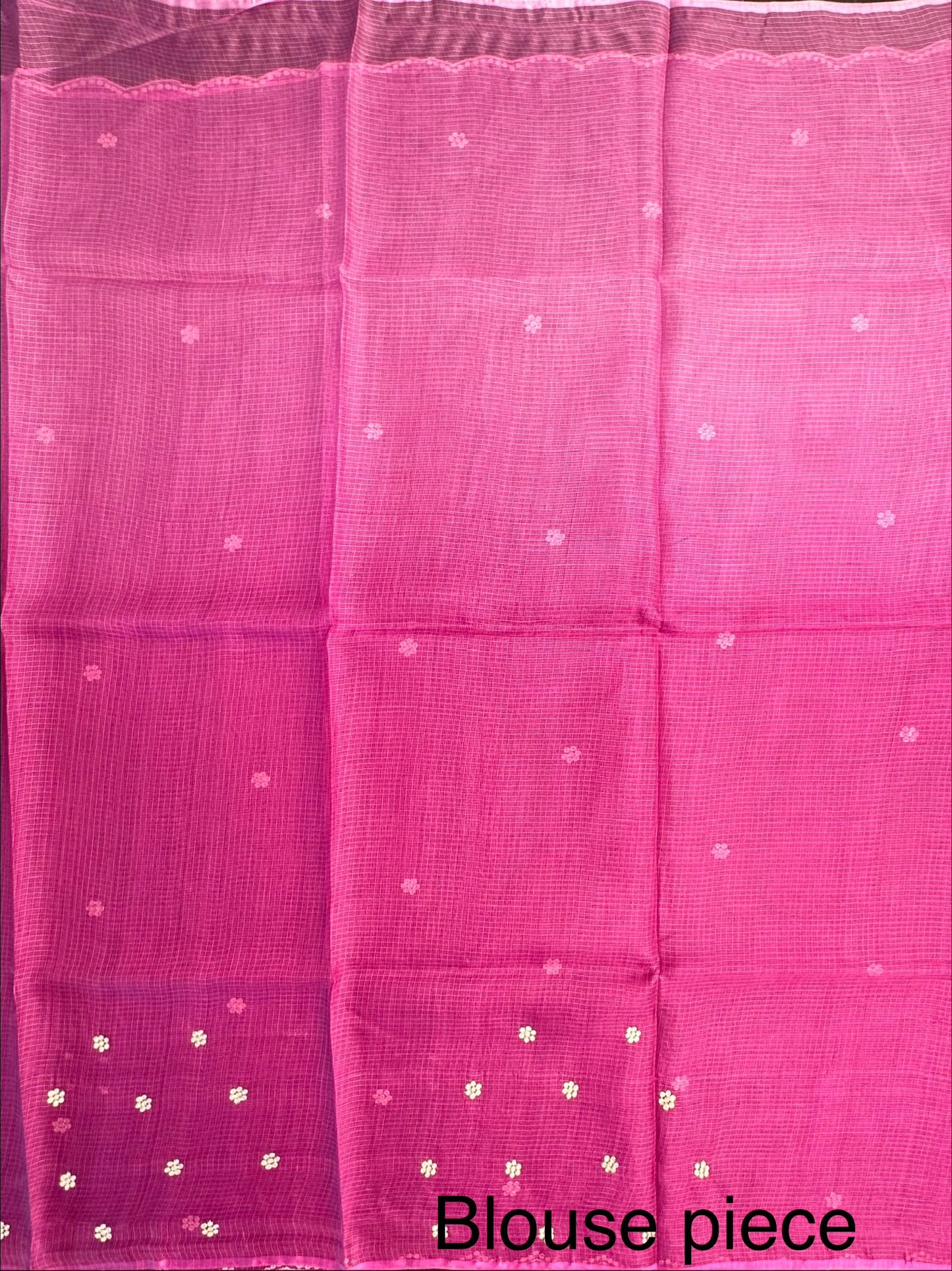 Magenta Purple Gitika Kota Doria Pure Silk Saree