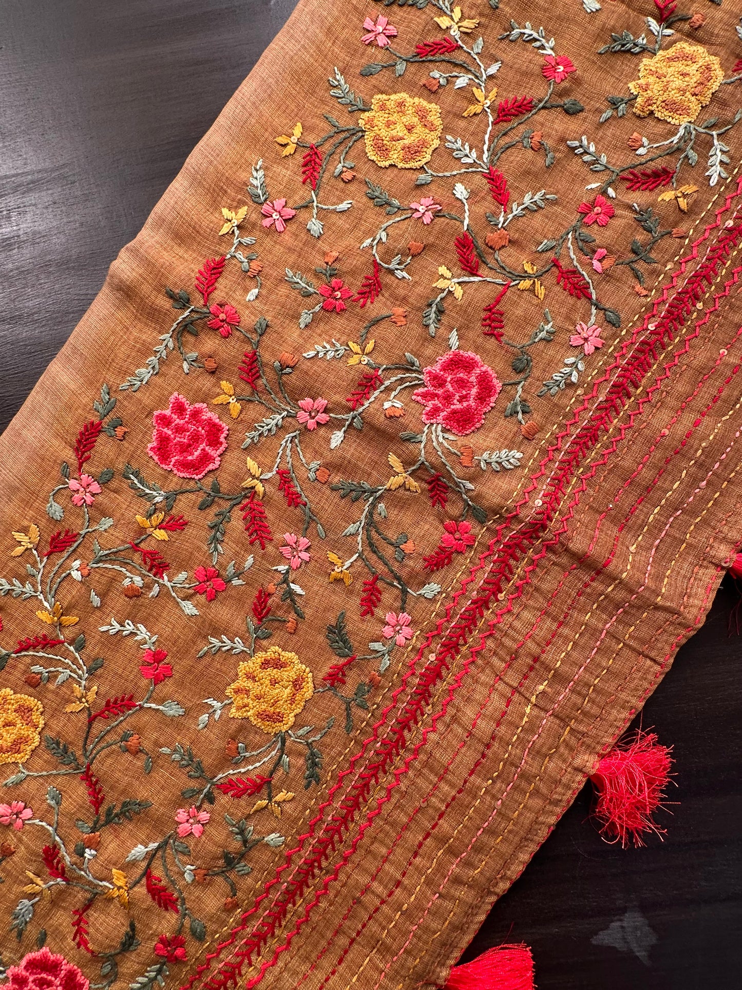 Cotton Saree with Embroidery
