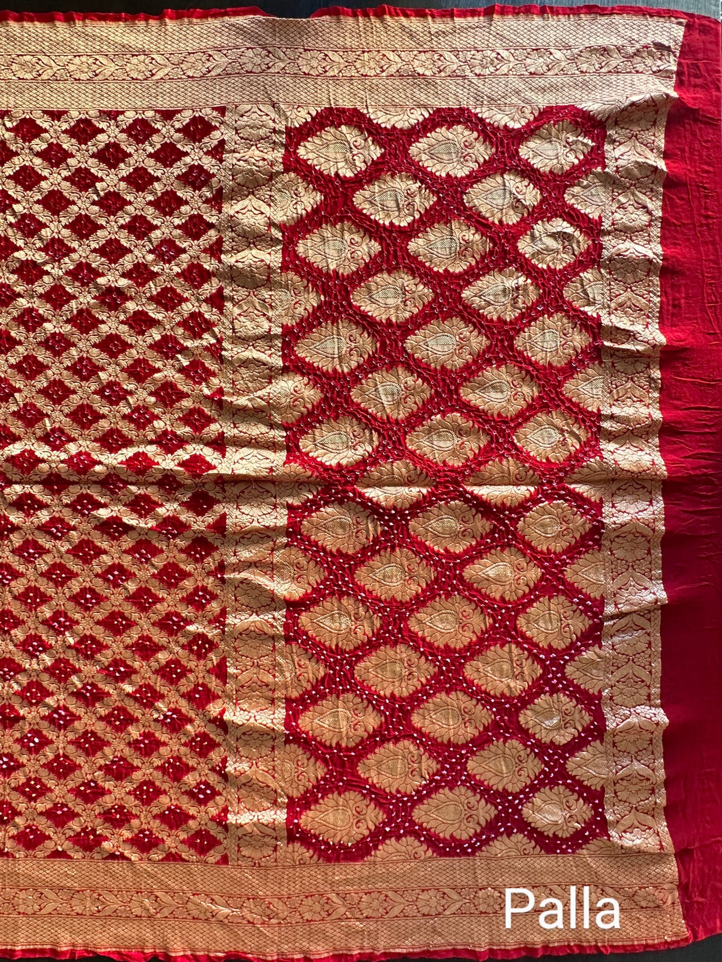Pure Georgette Gharchola Bandhej Saree