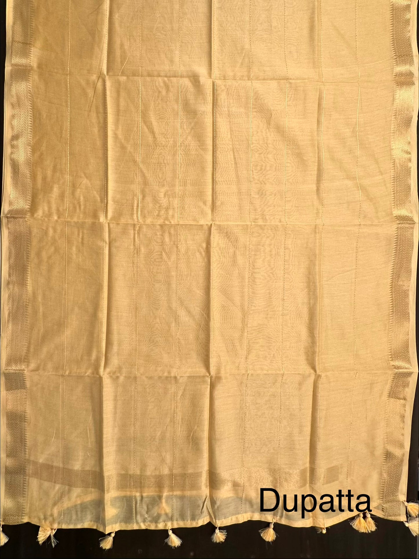 Pastel Yellow Handloom Chanderi Suit